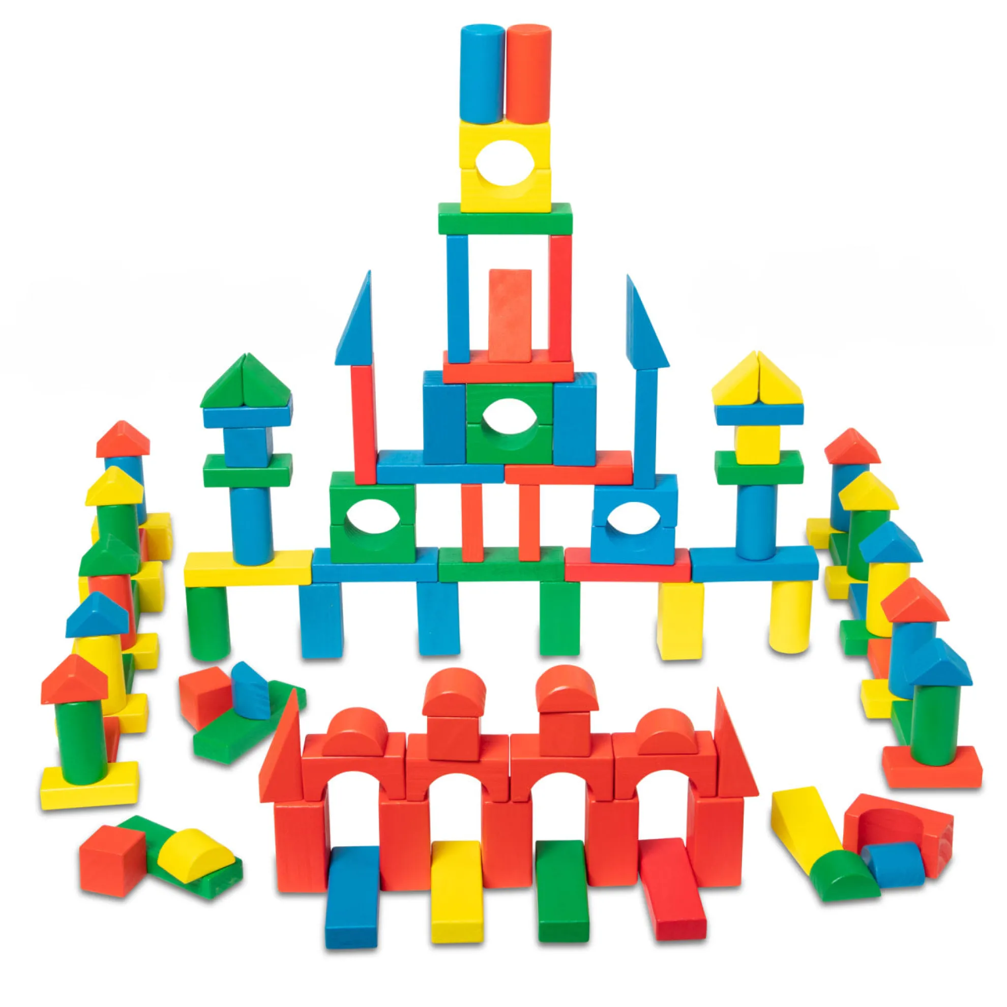 200 Piece Wood Blocks Set