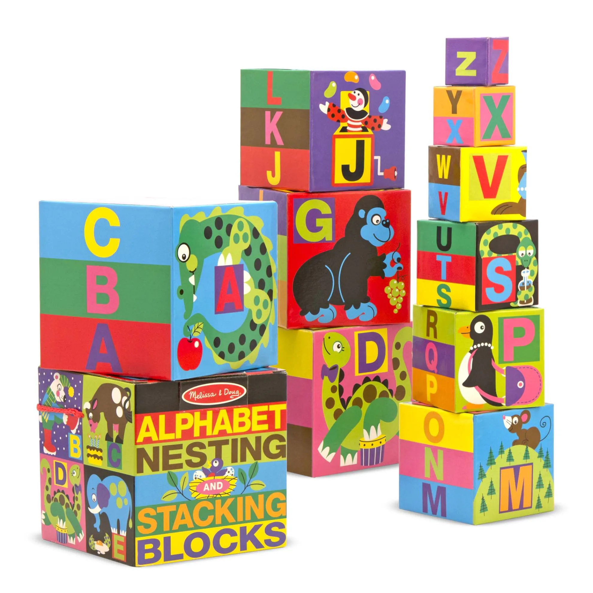Alphabet Nesting and Stacking Blocks