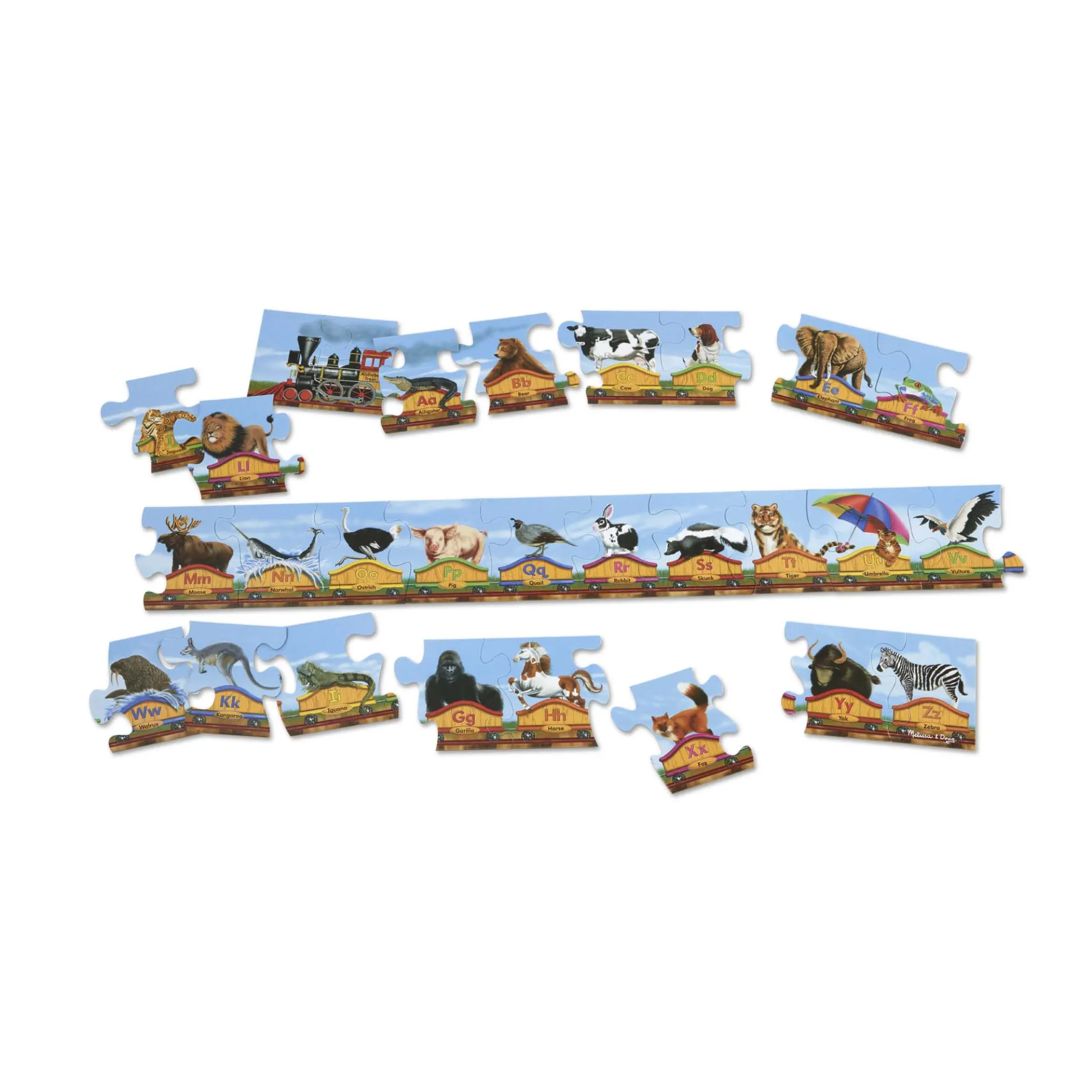 Alphabet Train Floor Puzzle - 28 Pieces