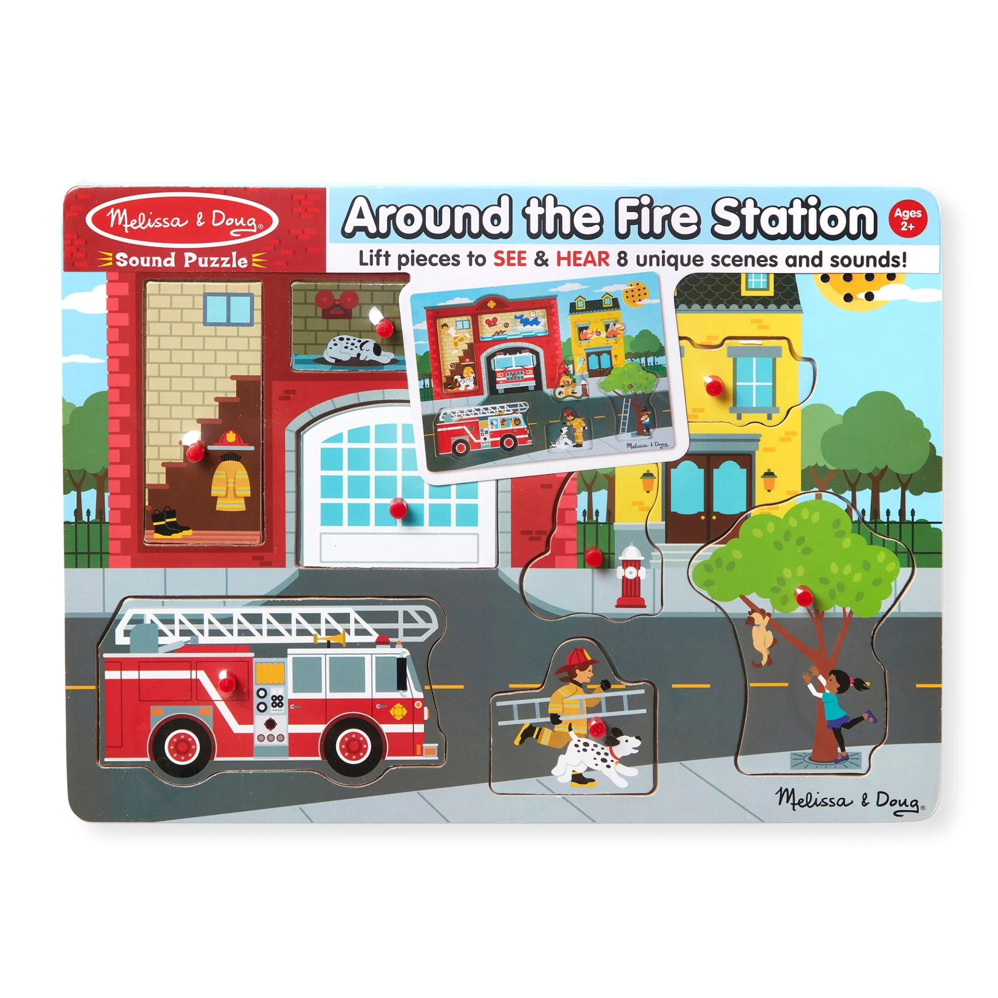 Around the Fire Station Sound Puzzle - 8 Pieces