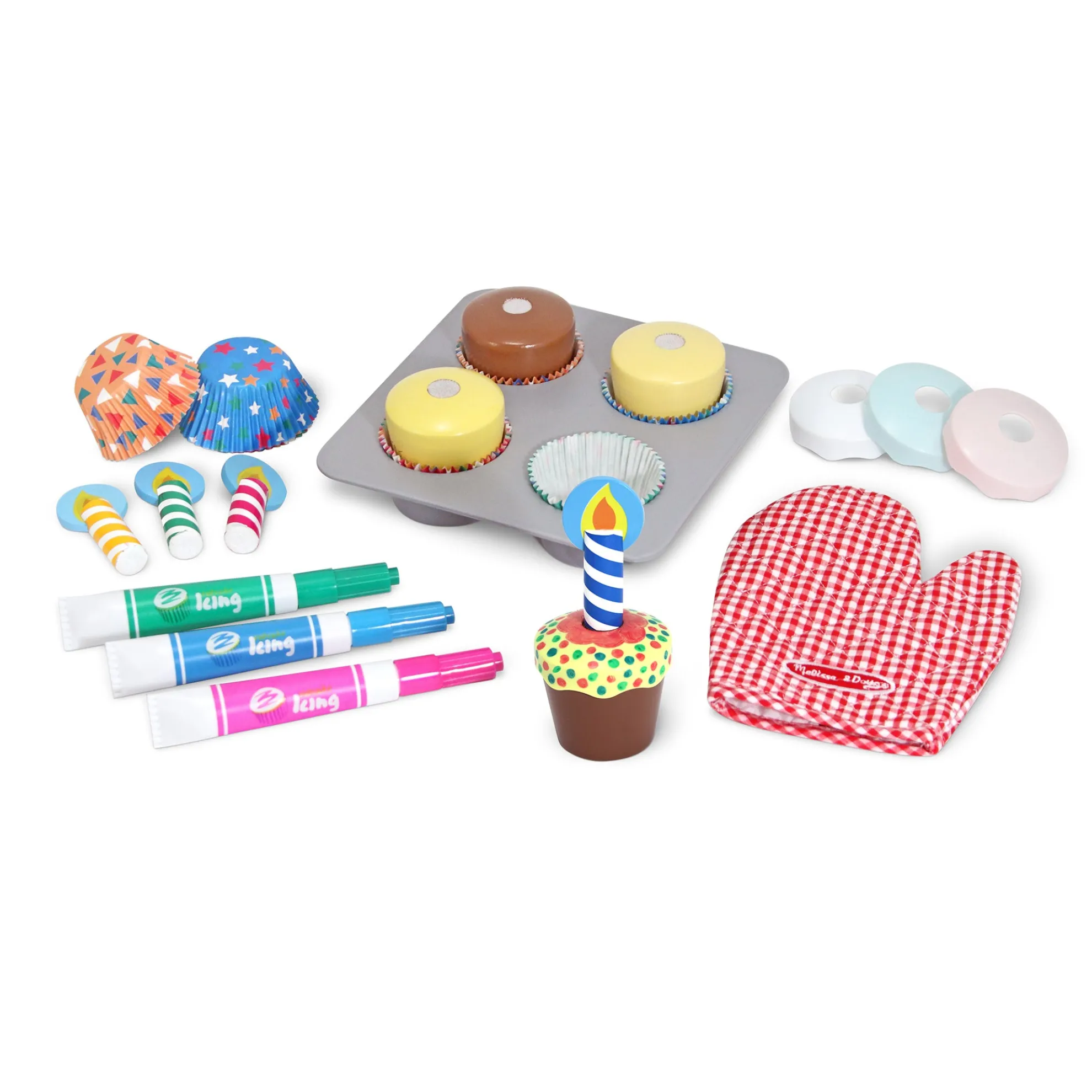 Bake & Decorate Wooden Cupcake Play Set