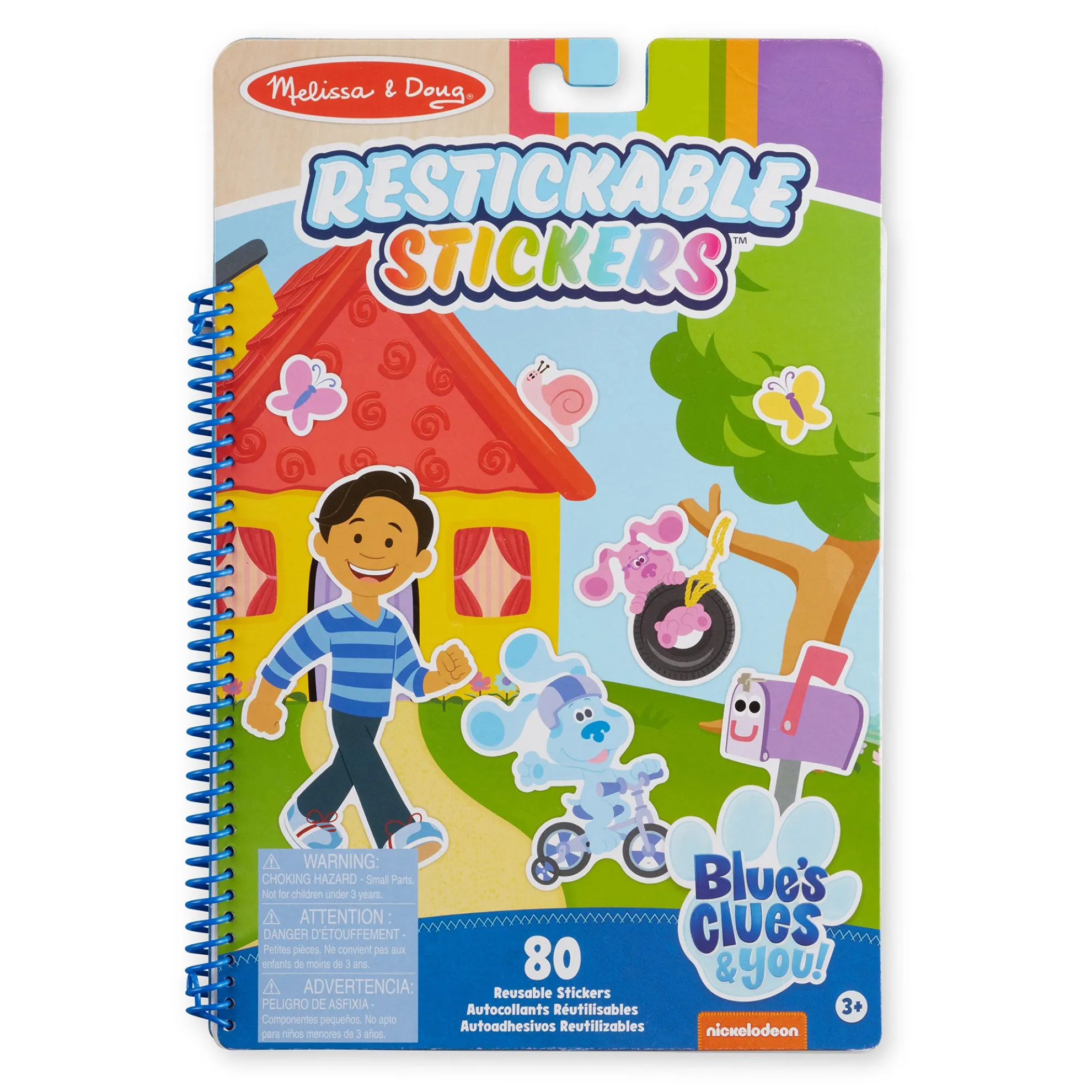 Blue's Clues & You! Restickable Stickers Pad - Places Blue Loves