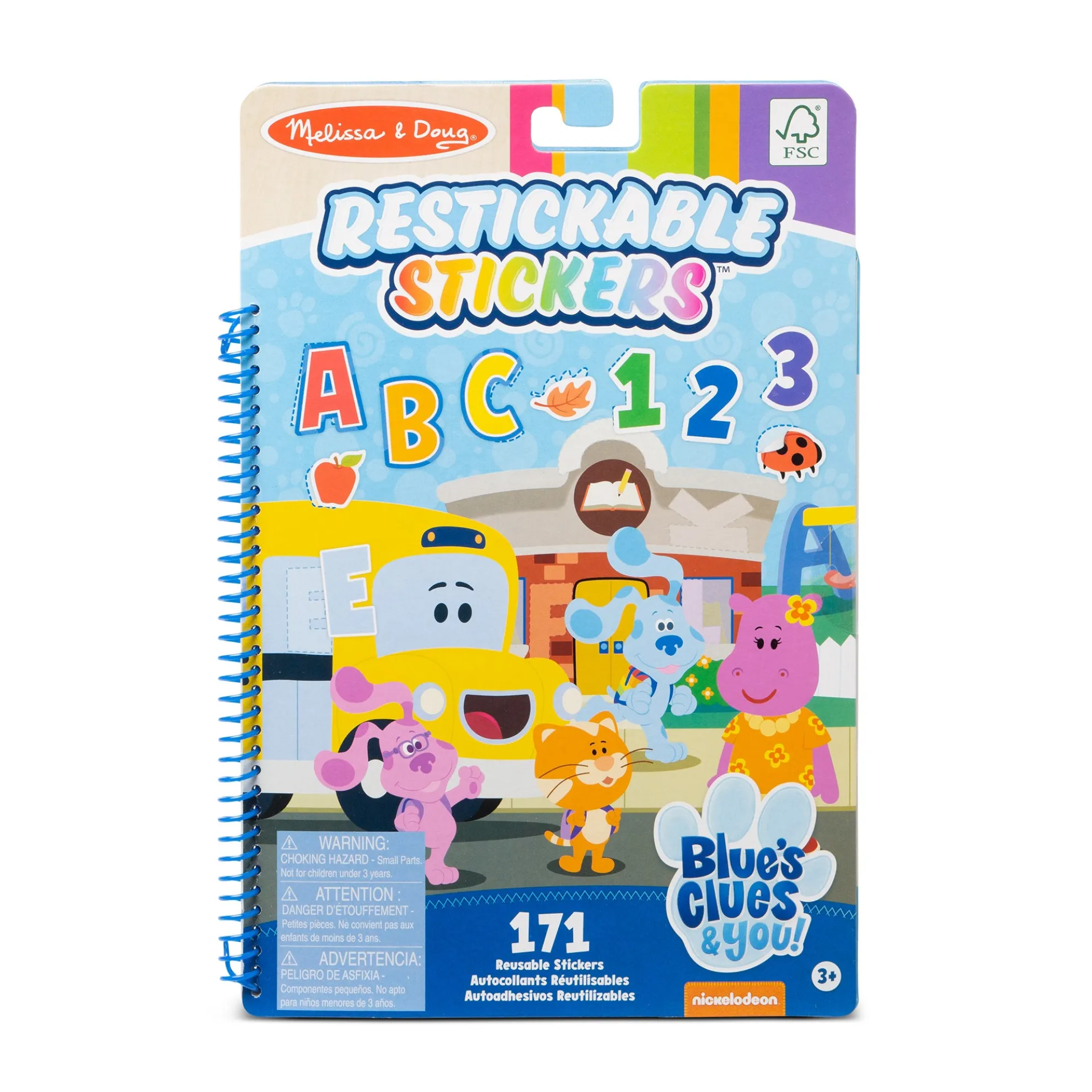 Blue's Clues & You! Restickable Stickers - Numbers & Letters