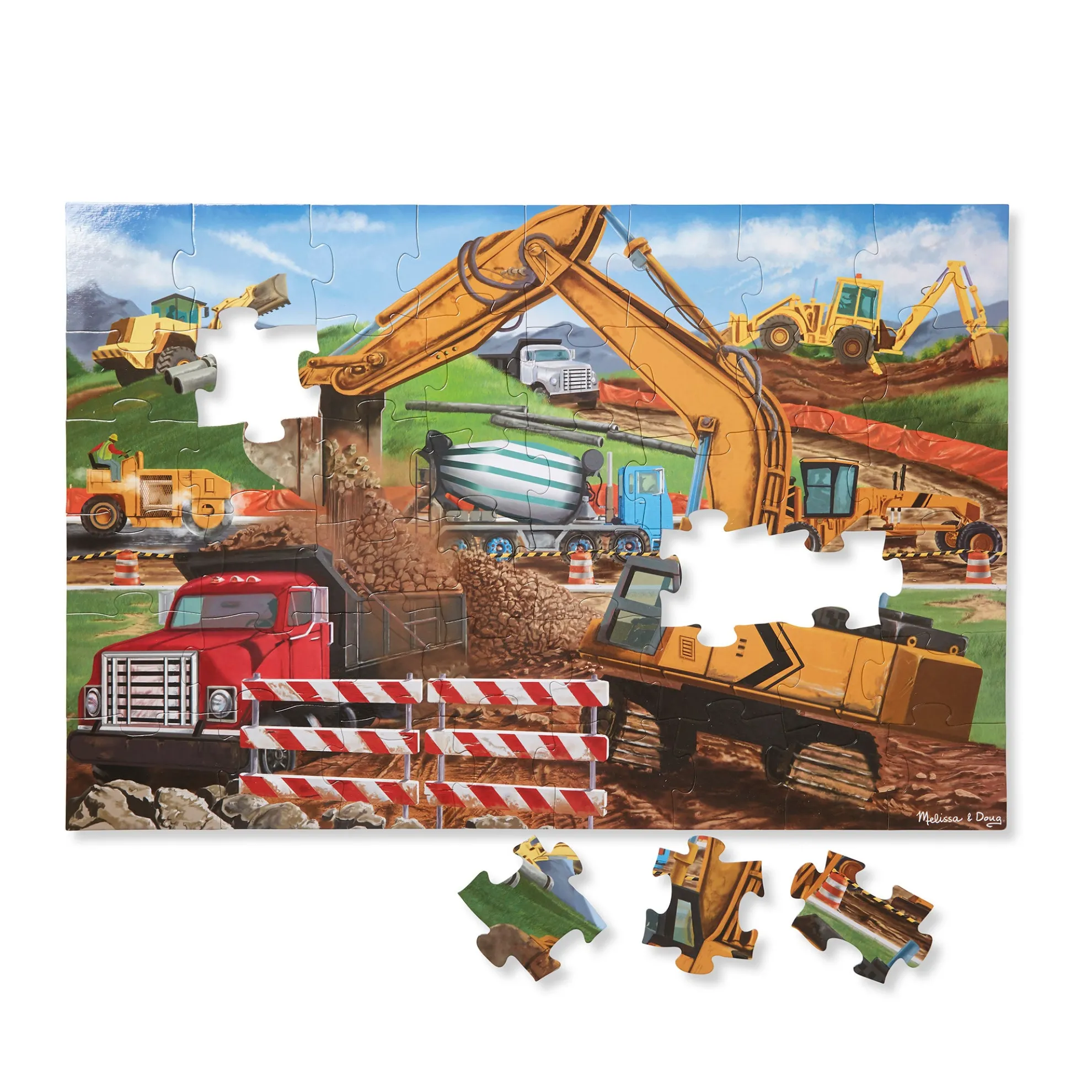 Building Site Floor Puzzle - 48 Pieces