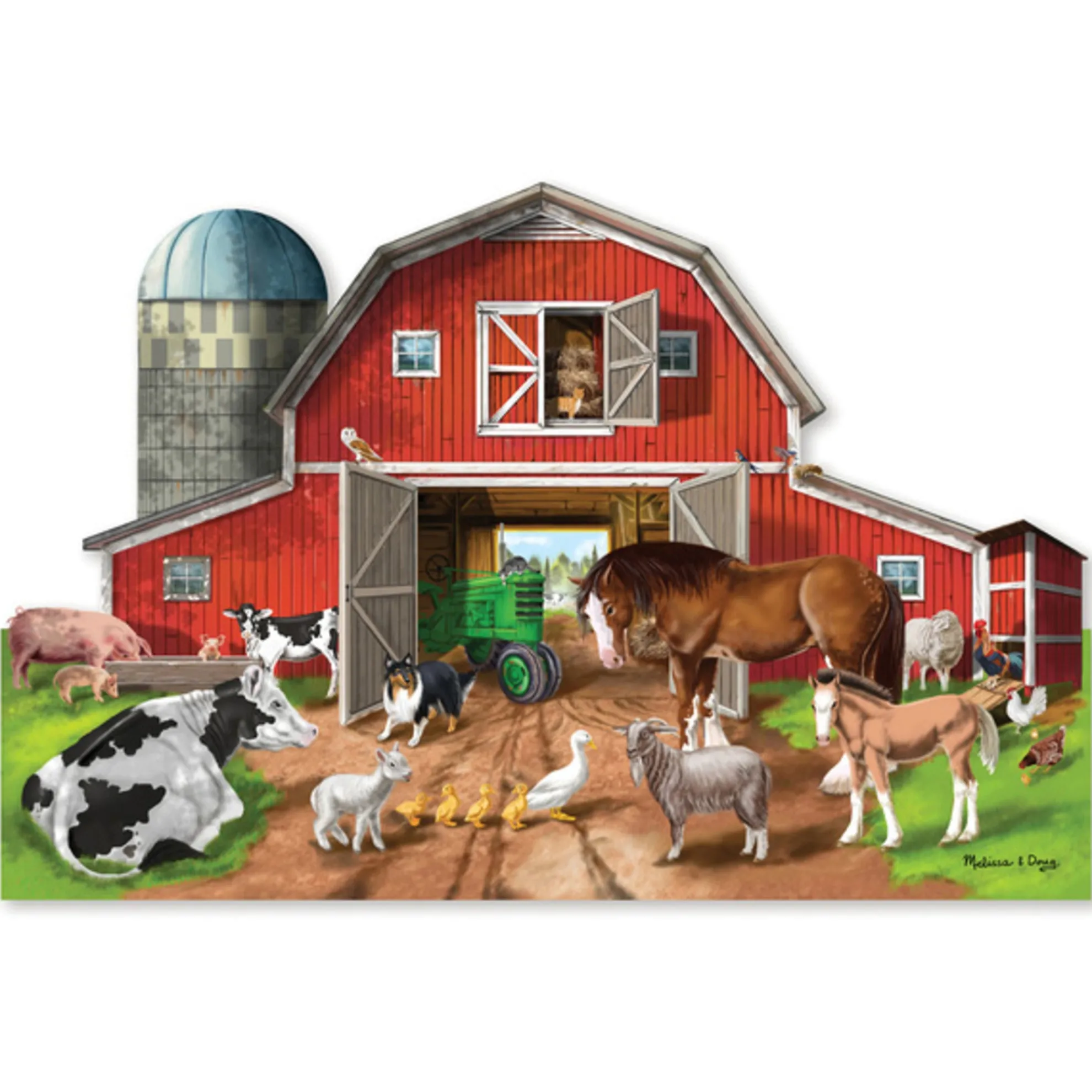 Busy Barn Shaped Floor Puzzle - 32 Pieces