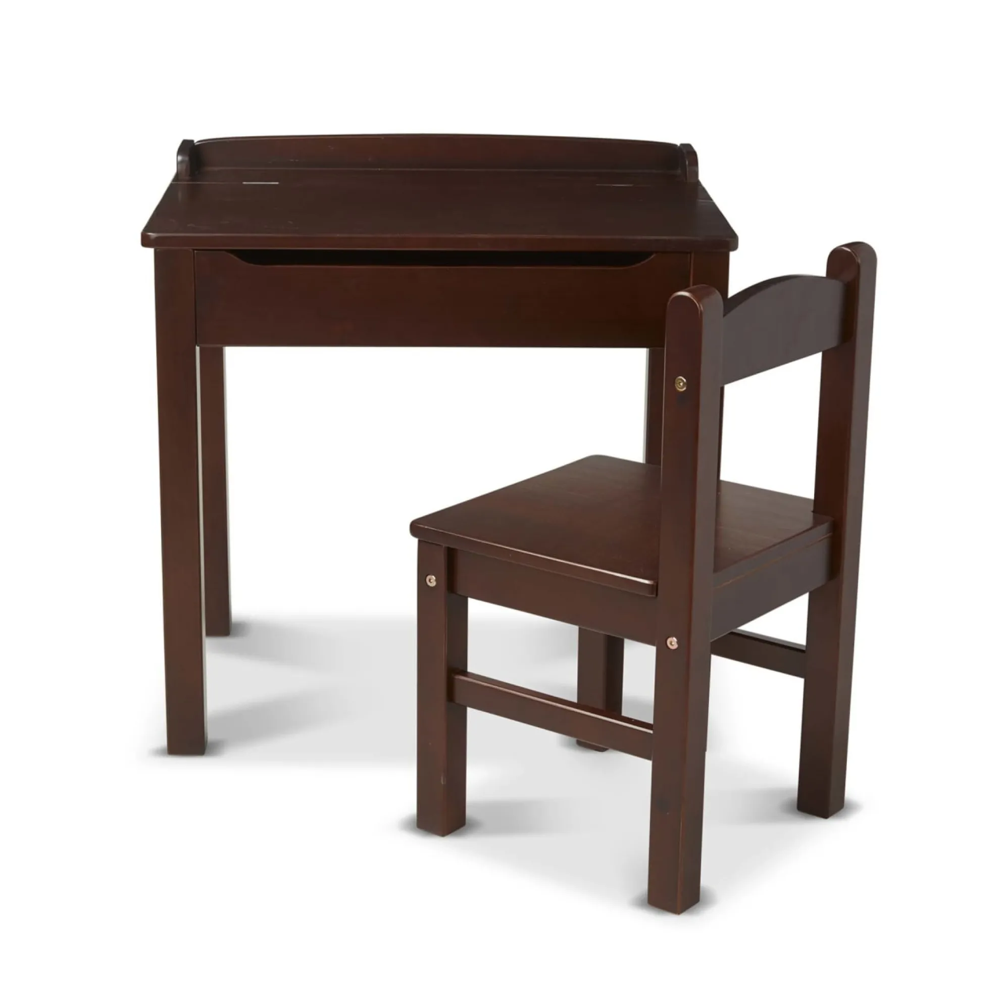 Child's Lift-Top Desk & Chair - Espresso