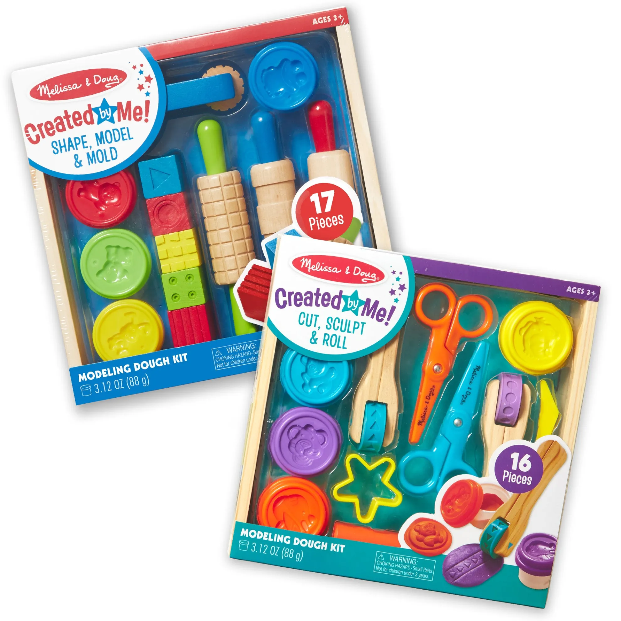 Clay Activity 2-Pack: Shape, Model & Mold; Cut, Sculpt & Stamp