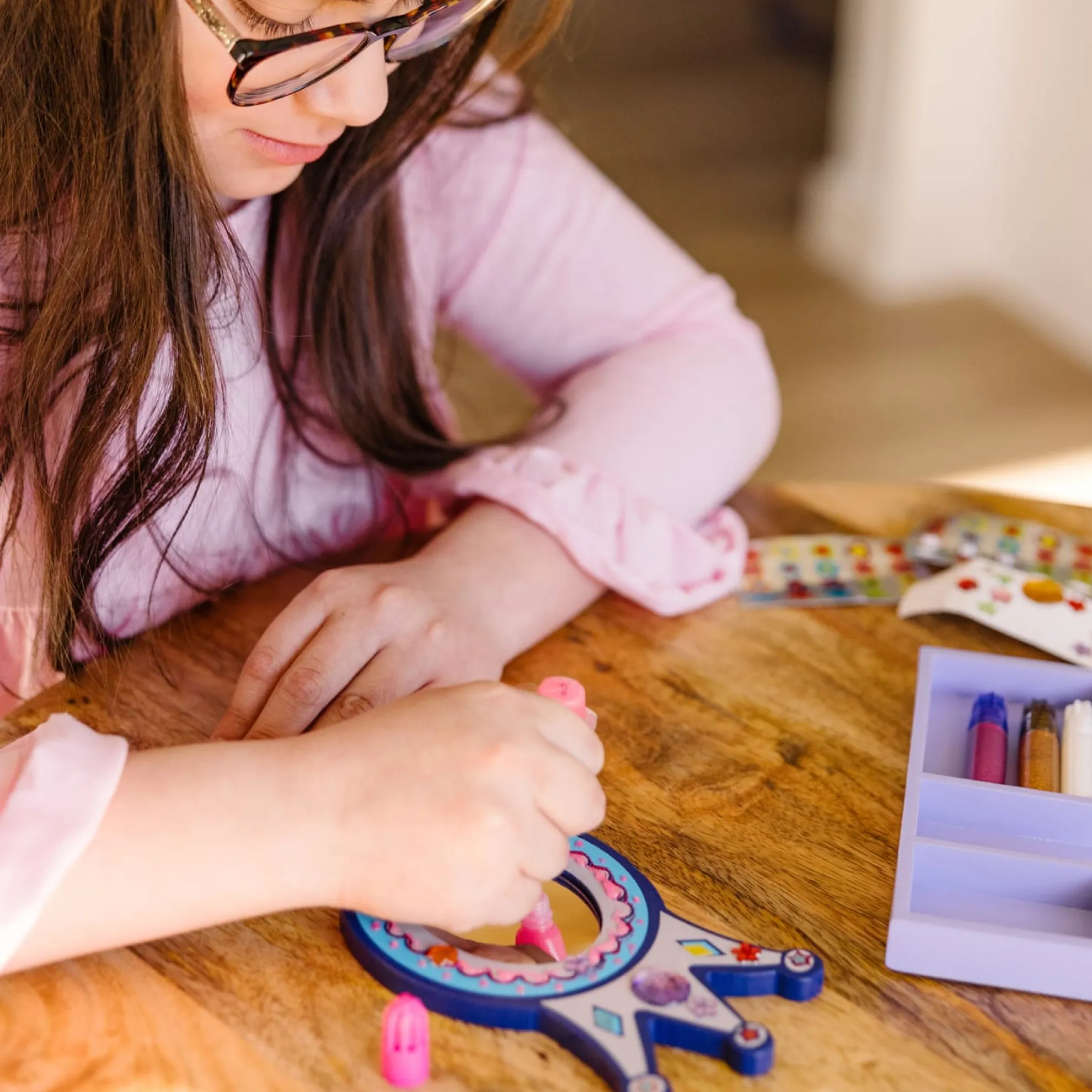 Decorate-Your-Own Wooden Princess Mirror