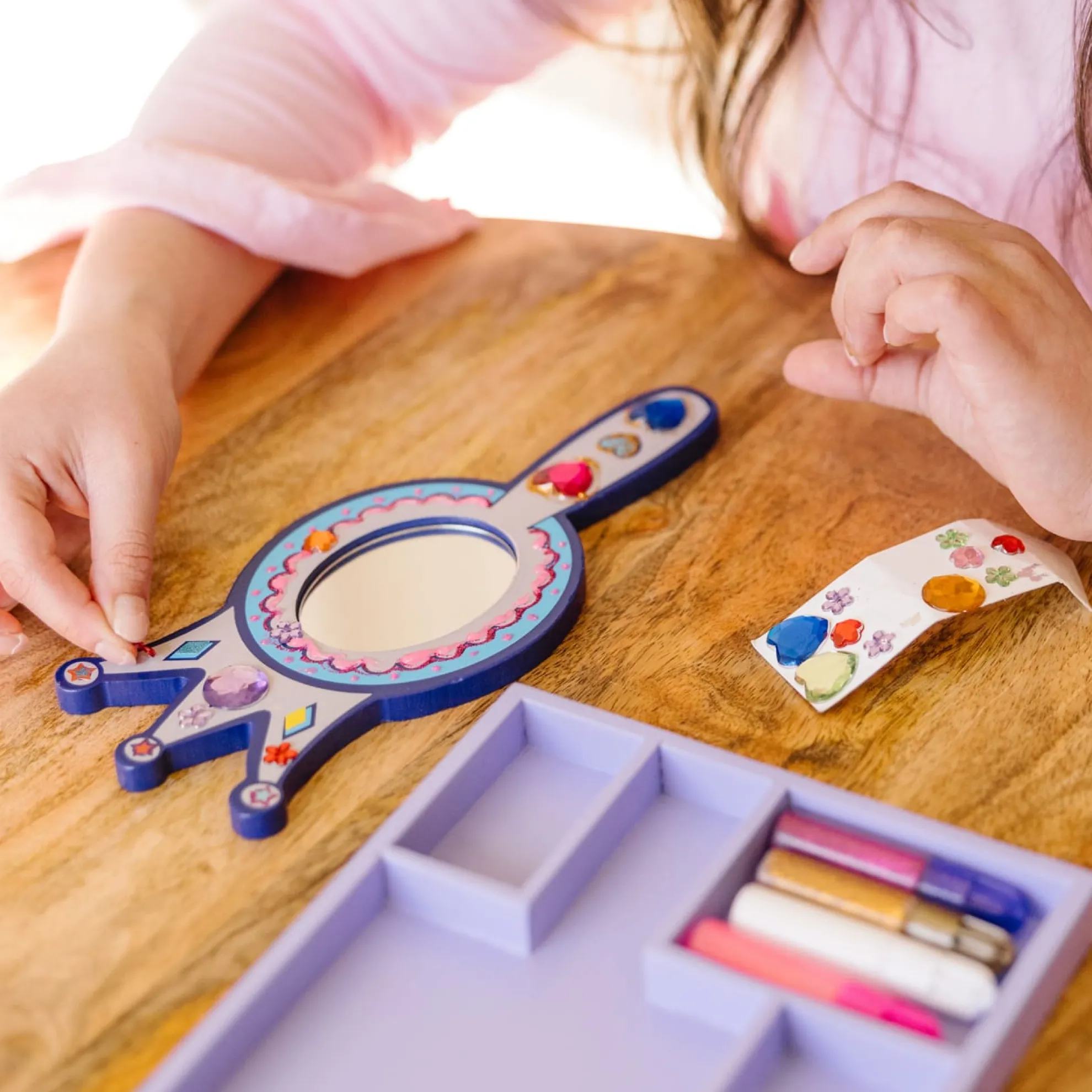 Decorate-Your-Own Wooden Princess Mirror