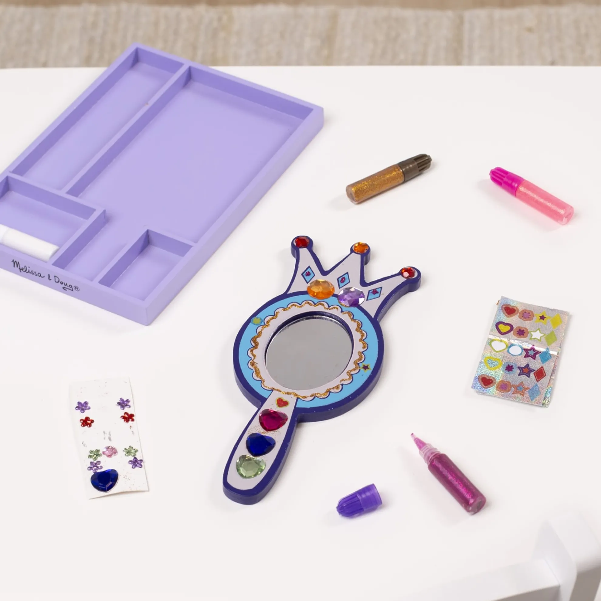 Decorate-Your-Own Wooden Princess Mirror