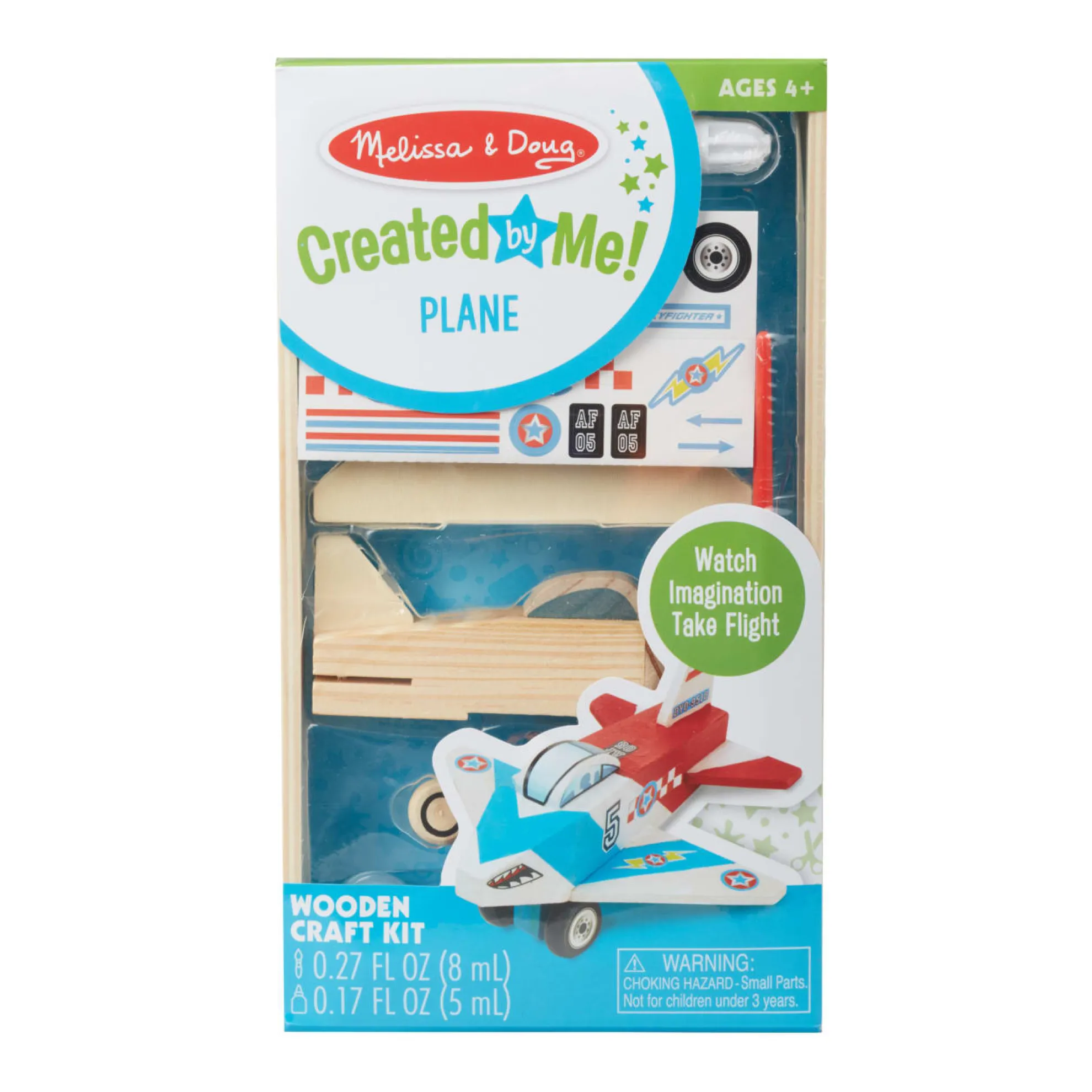 Decorate-Your-Own Wooden Plane