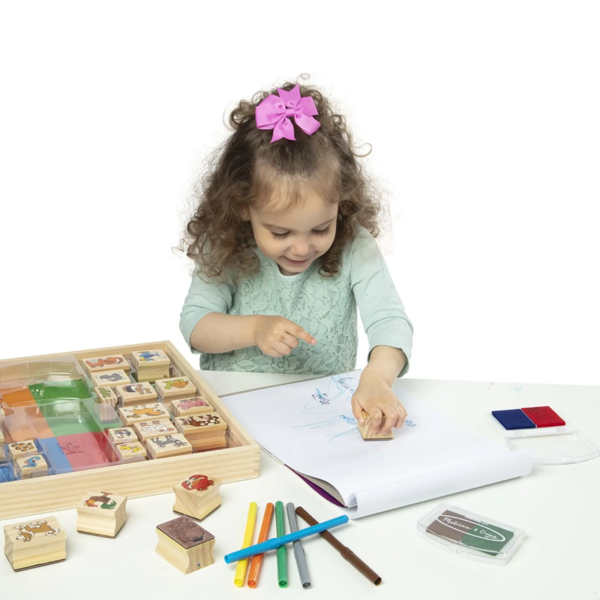 Deluxe Wooden Stamp Set - Animals