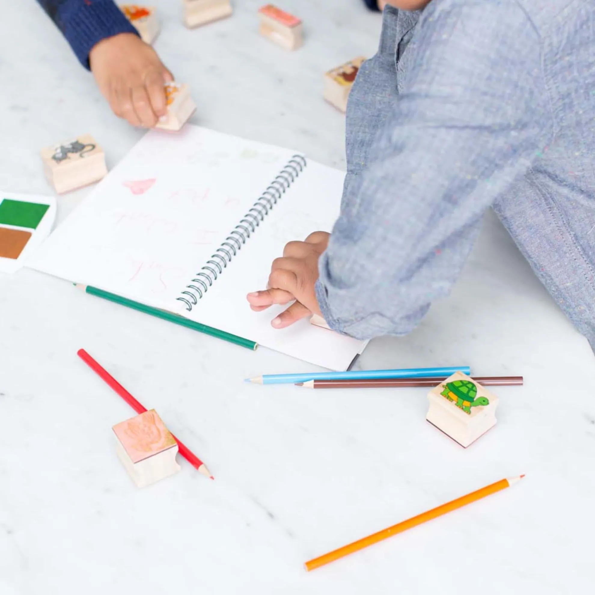 Deluxe Wooden Stamp Set - Animals