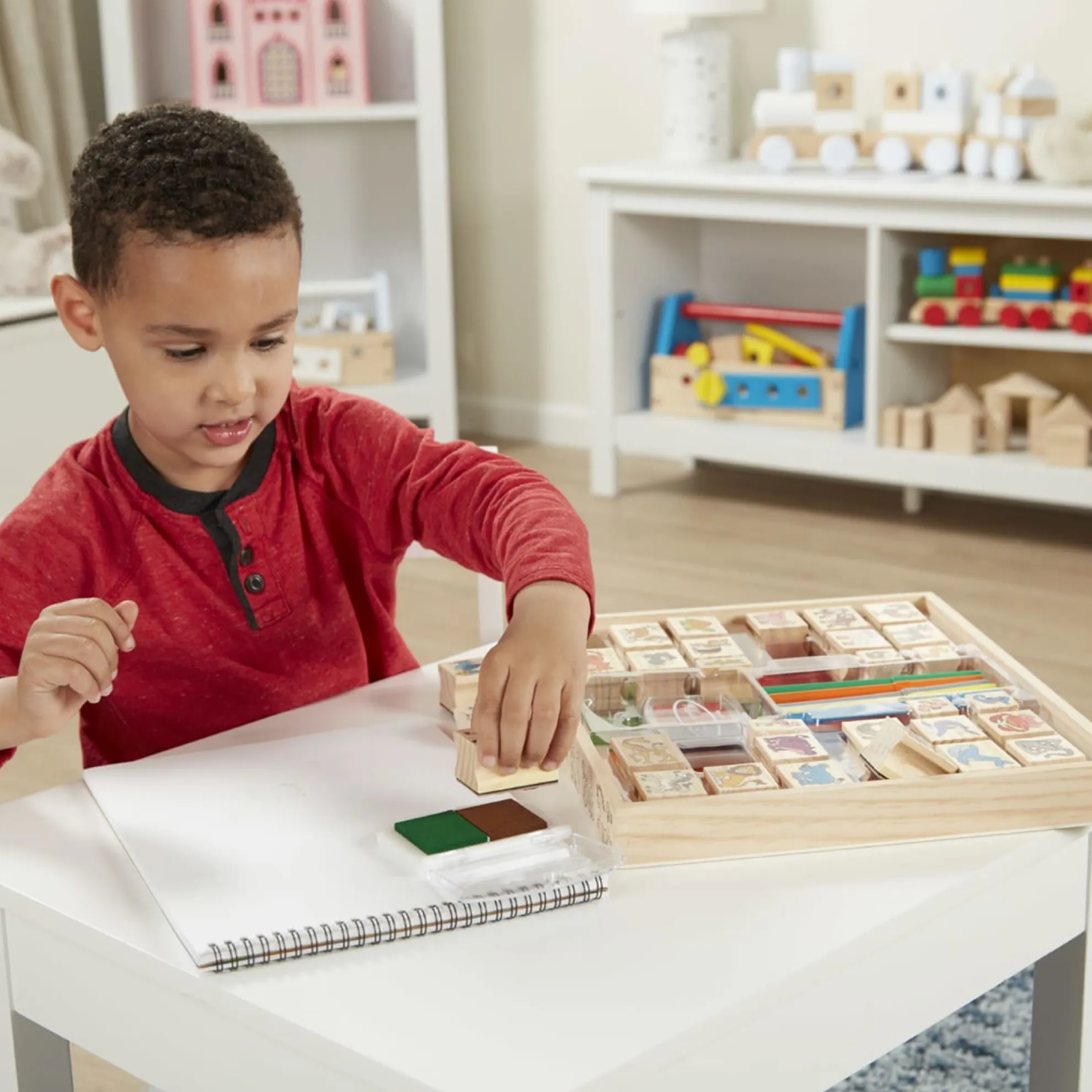 Deluxe Wooden Stamp Set - Animals