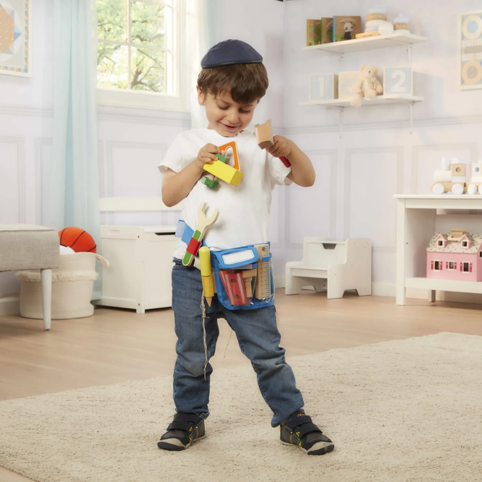 Deluxe Wooden Tool Belt Set