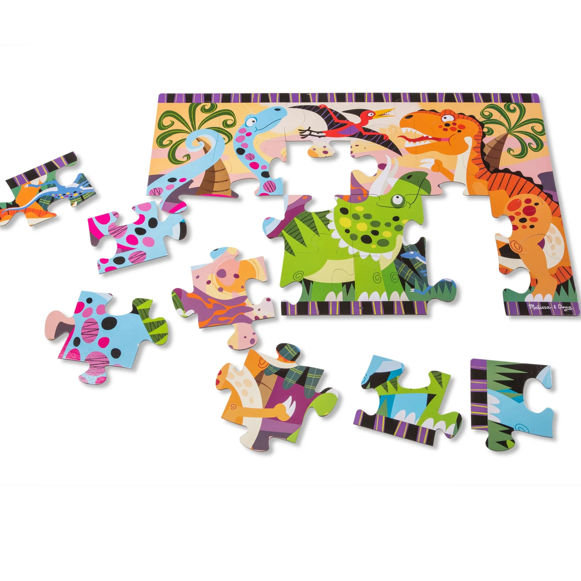 Dinosaur Dawn Floor Puzzle - 24 Pieces