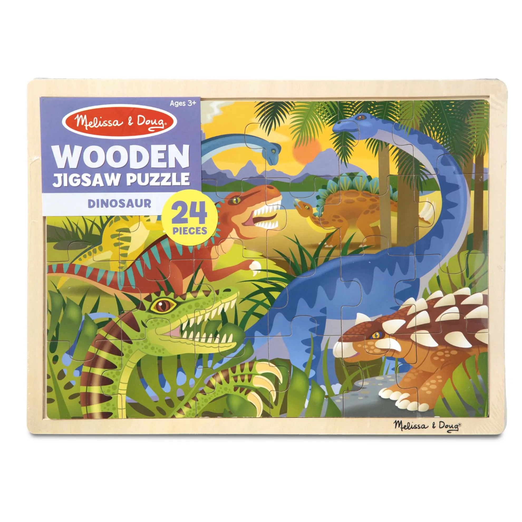 Dinosaur Wooden Jigsaw Puzzle - 24 Pieces