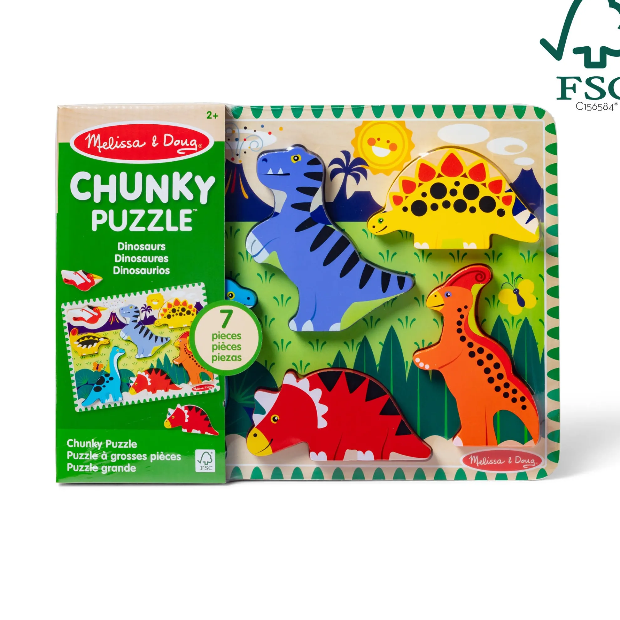 Dinosaurs Chunky Puzzle - 7 Pieces