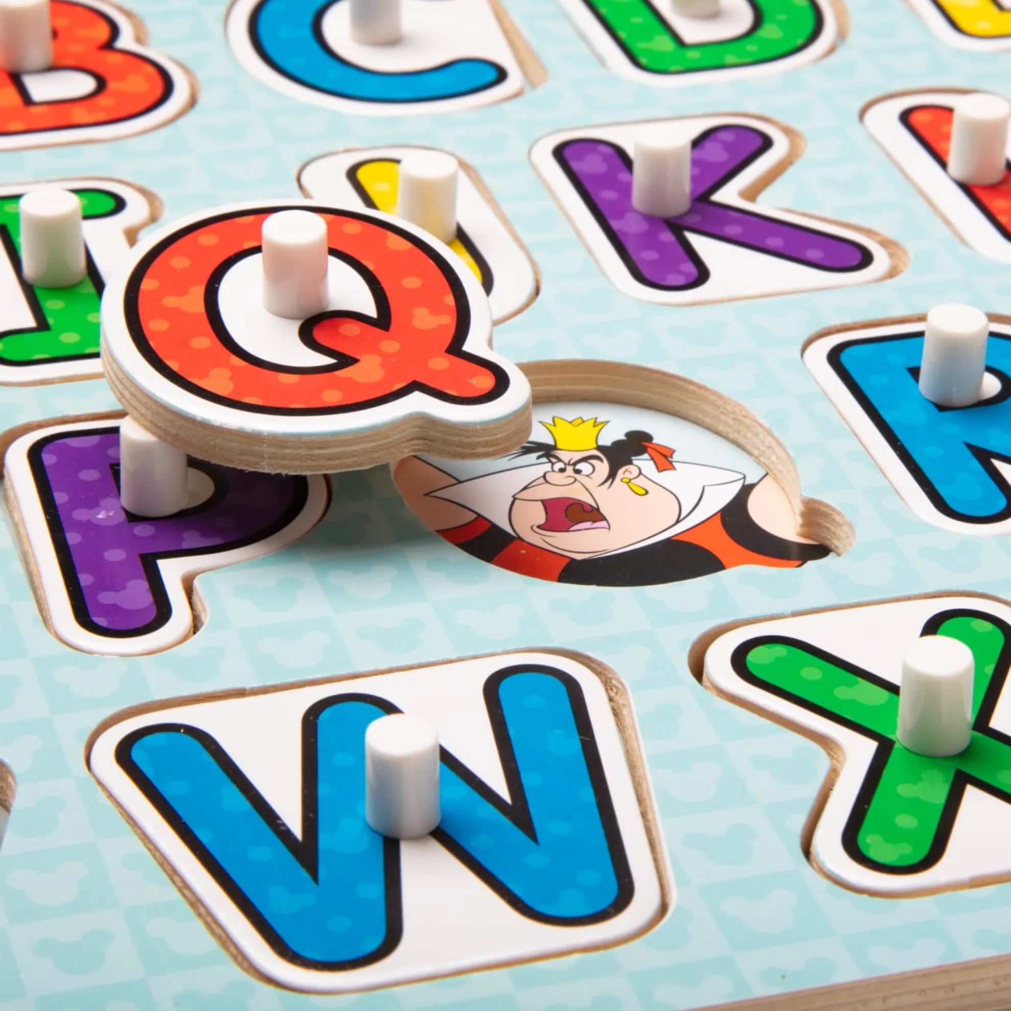 Disney Classics Wooden Alphabet Peg Puzzle