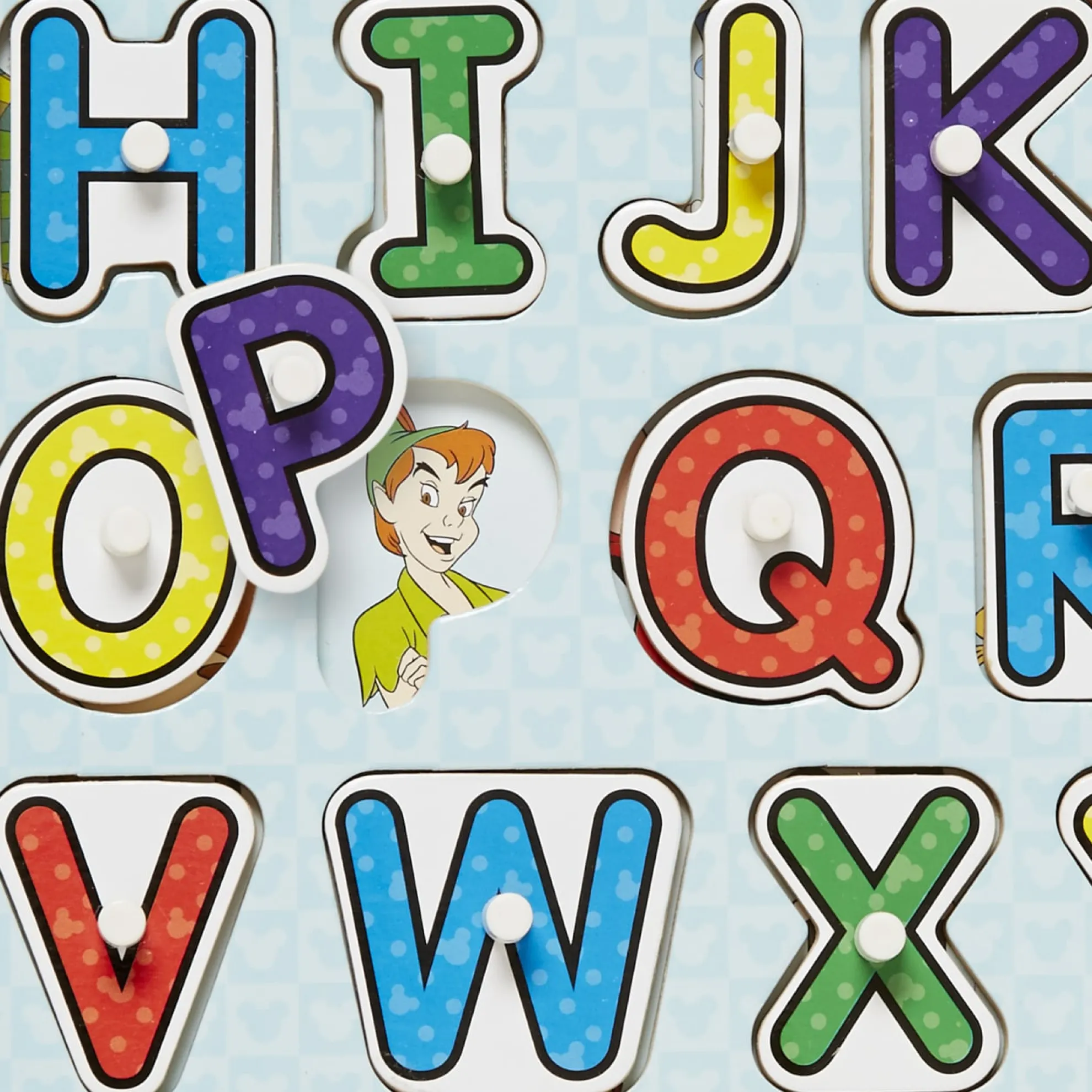 Disney Classics Wooden Alphabet Peg Puzzle