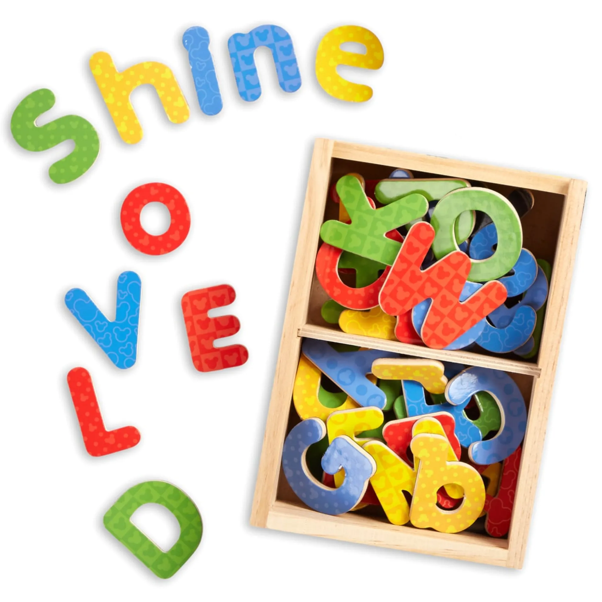 Disney Mickey & Friends Wooden Alphabet Magnets