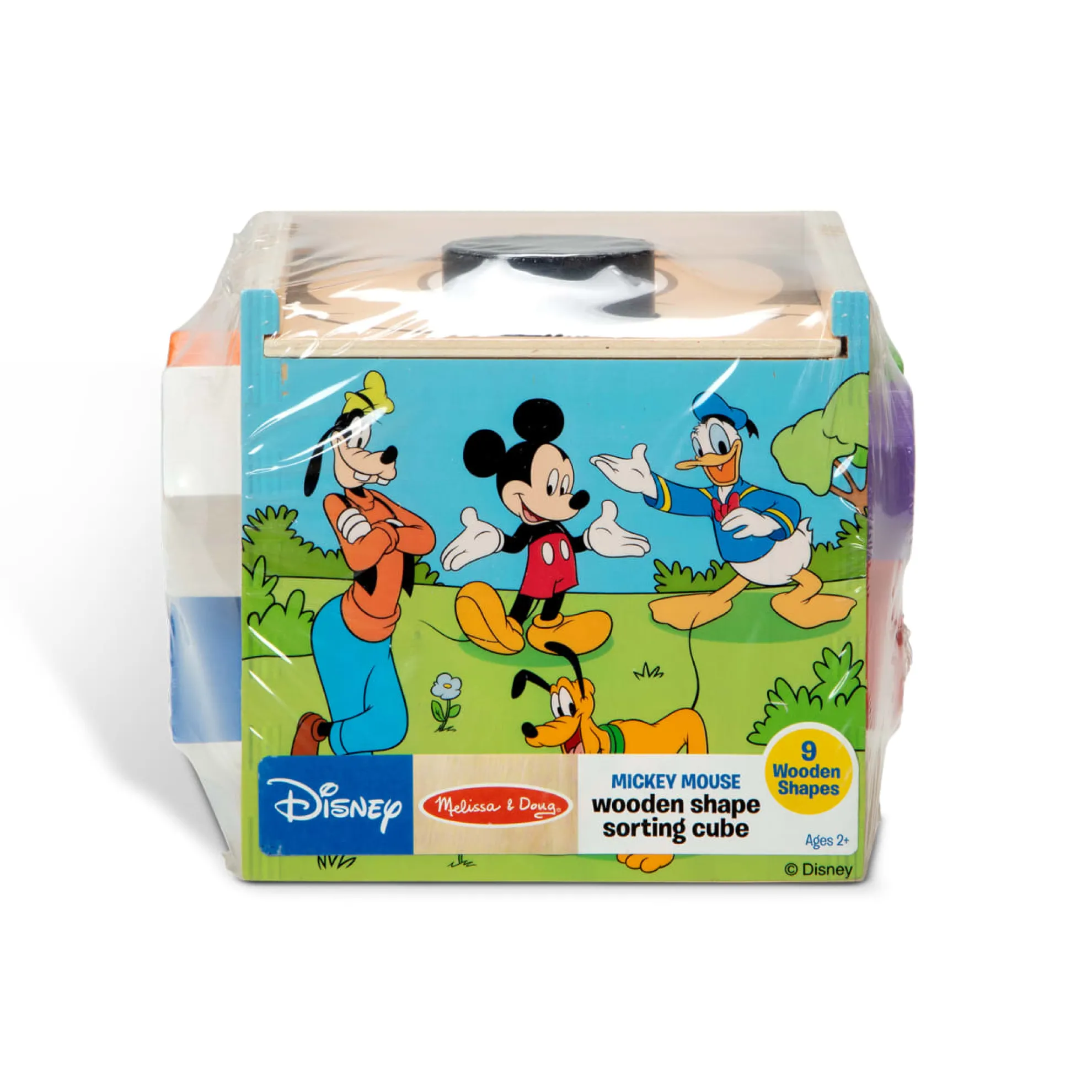 Disney Mickey Mouse & Friends Wooden Shape Sorting Cube