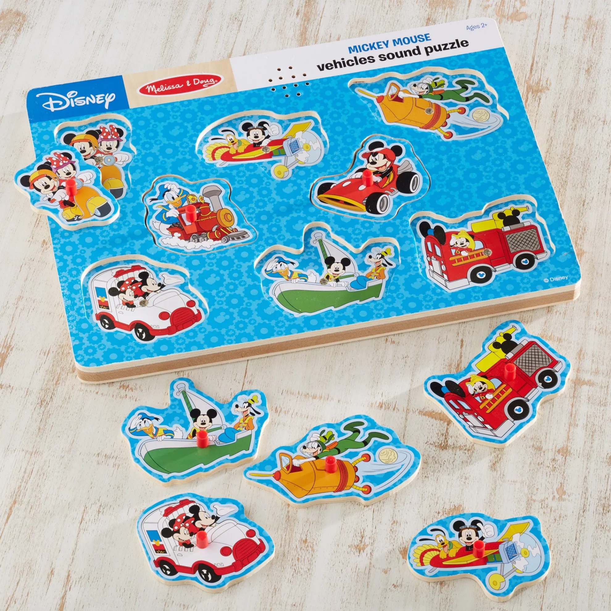 Disney Mickey Mouse & Friends Vehicles Sound Puzzle - 8 Pieces