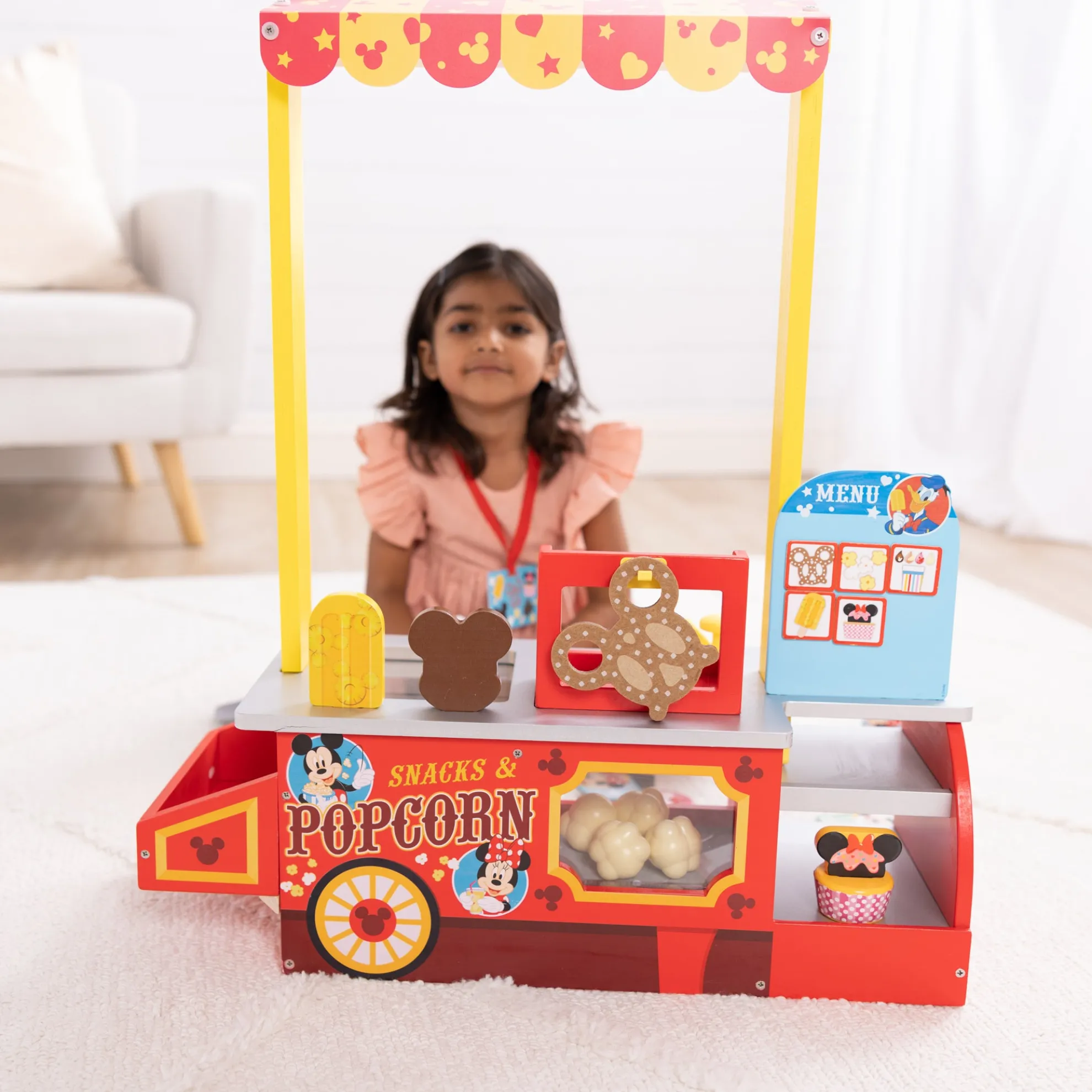 Disney Snacks & Popcorn Wooden Food Counter