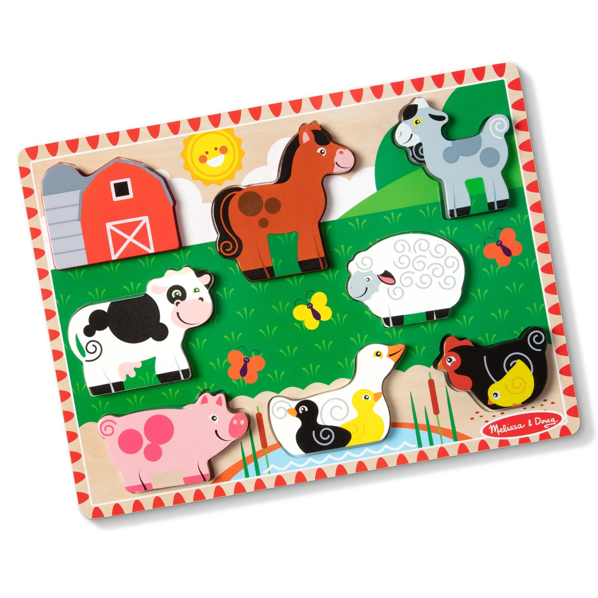 Farm Animals Chunky Puzzle - 8 Pieces