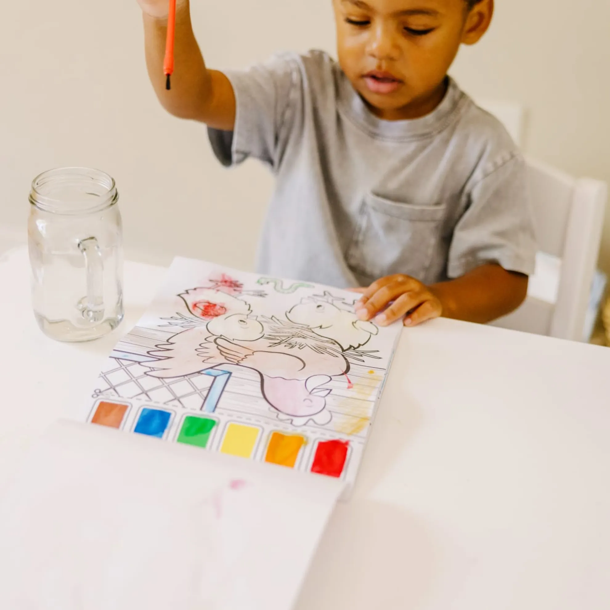 Farm Animals Paint with Water Kids' Art Pad