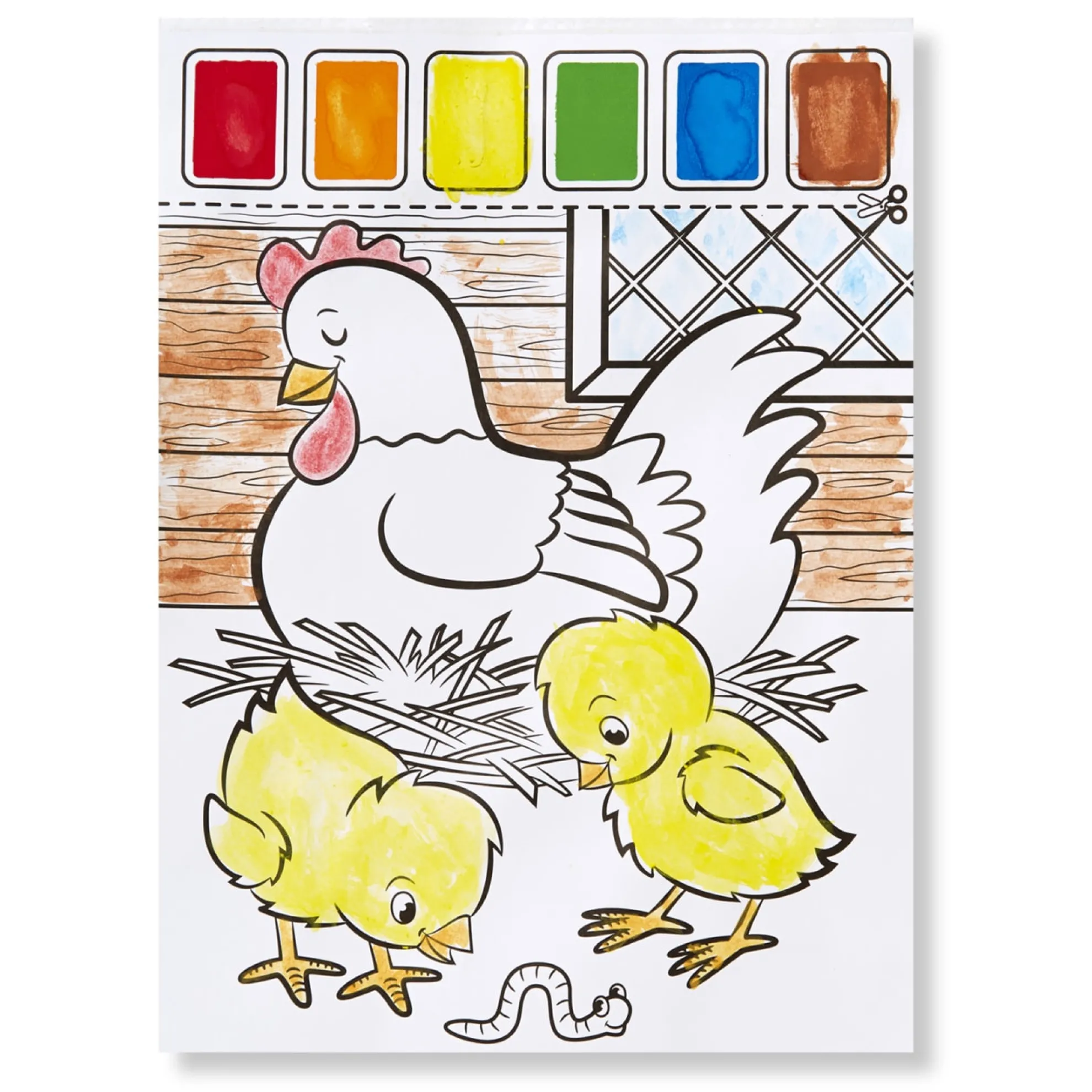 Farm Animals Paint with Water Kids' Art Pad