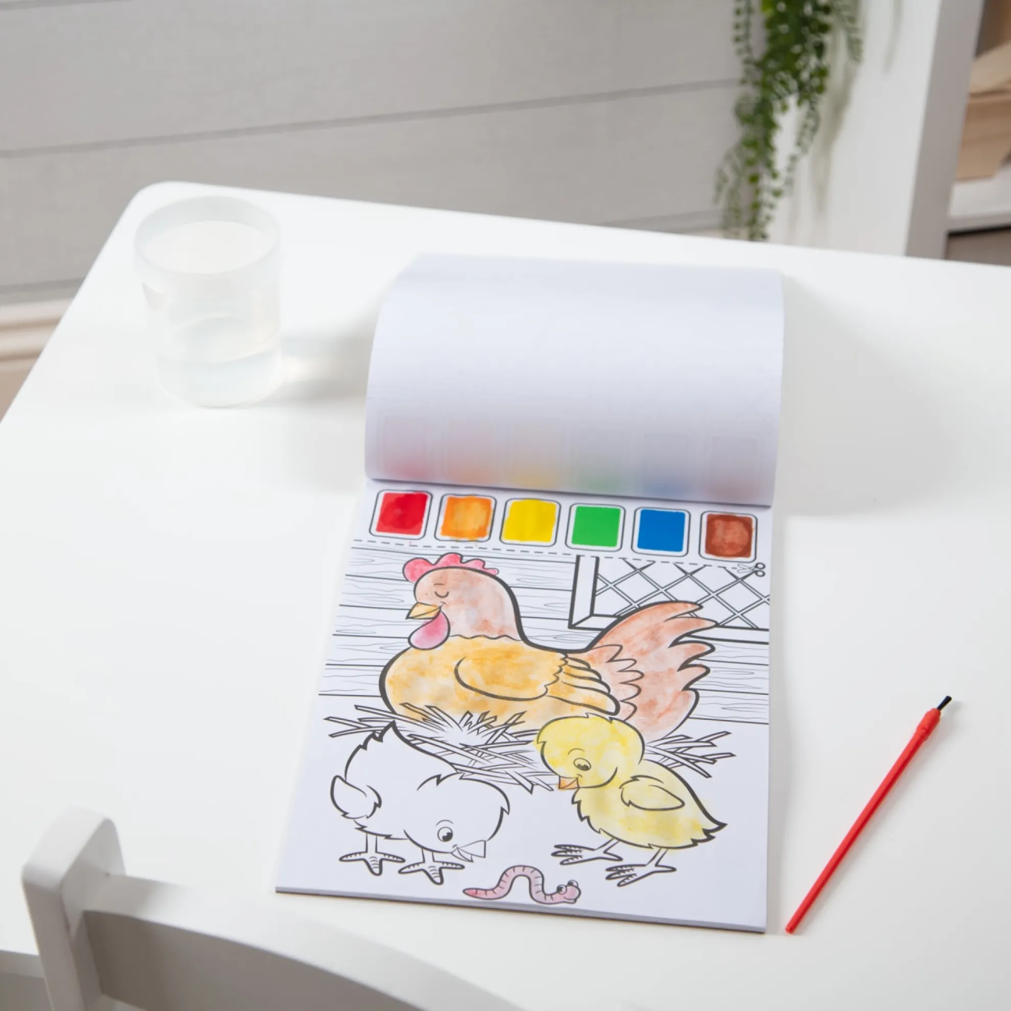 Farm Animals Paint with Water Kids' Art Pad