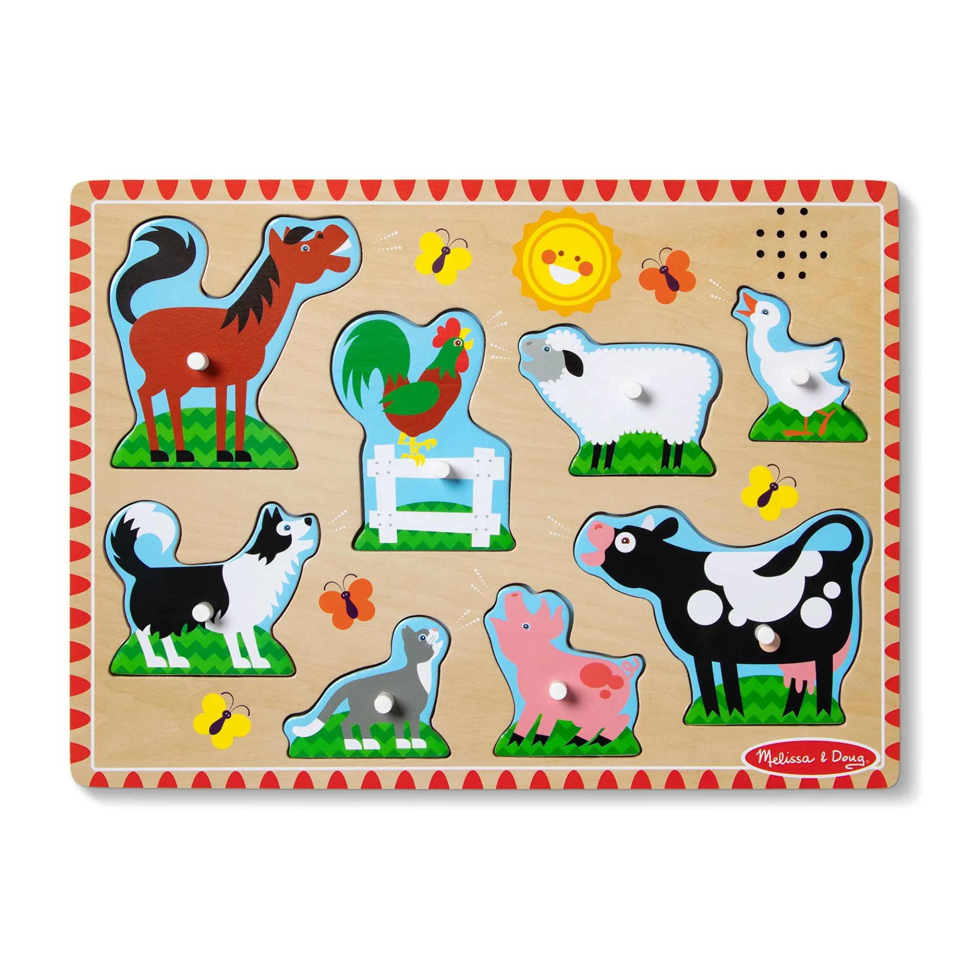 Farm Animals Sound Puzzle - 8 Pieces