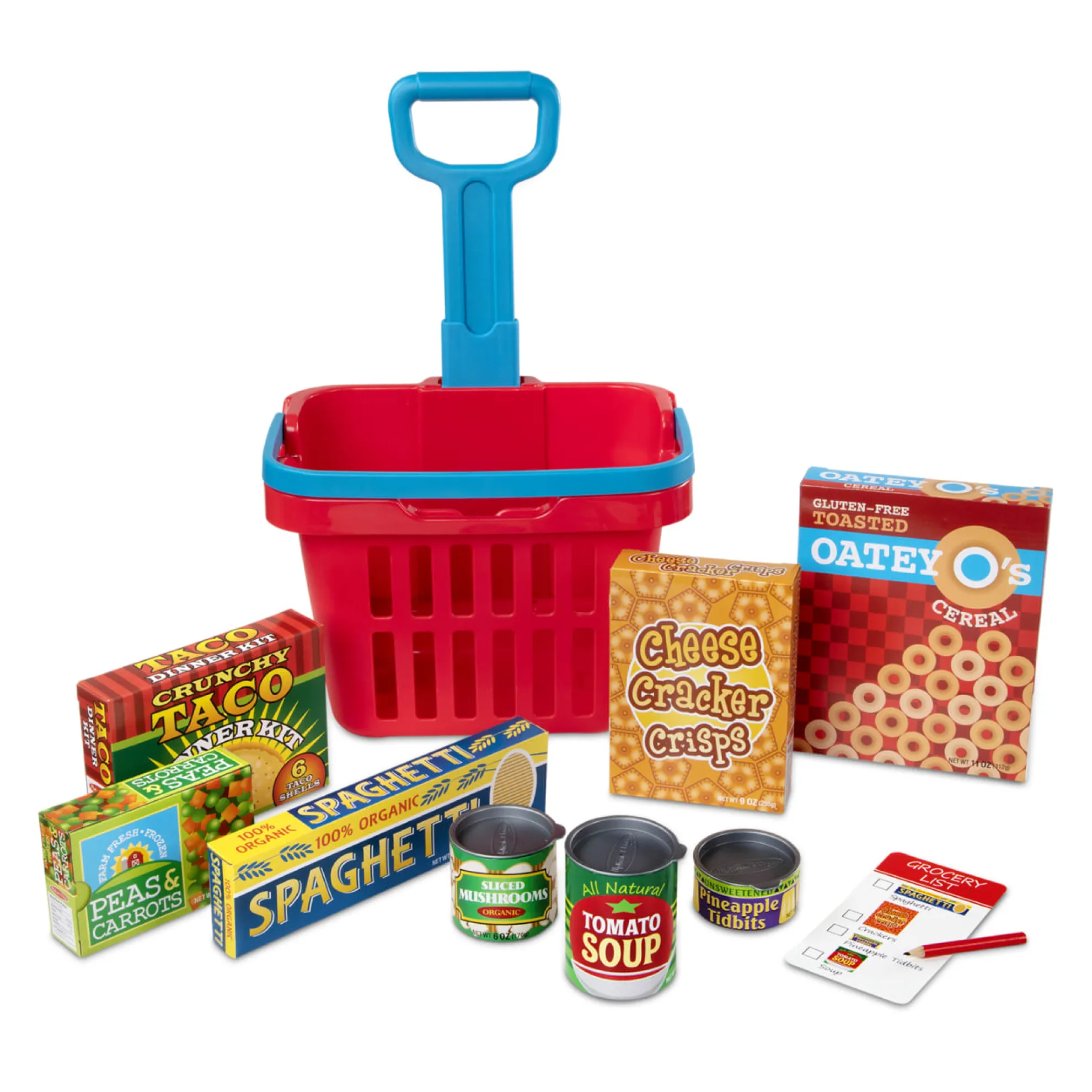 Fill & Roll Grocery Basket Play Set