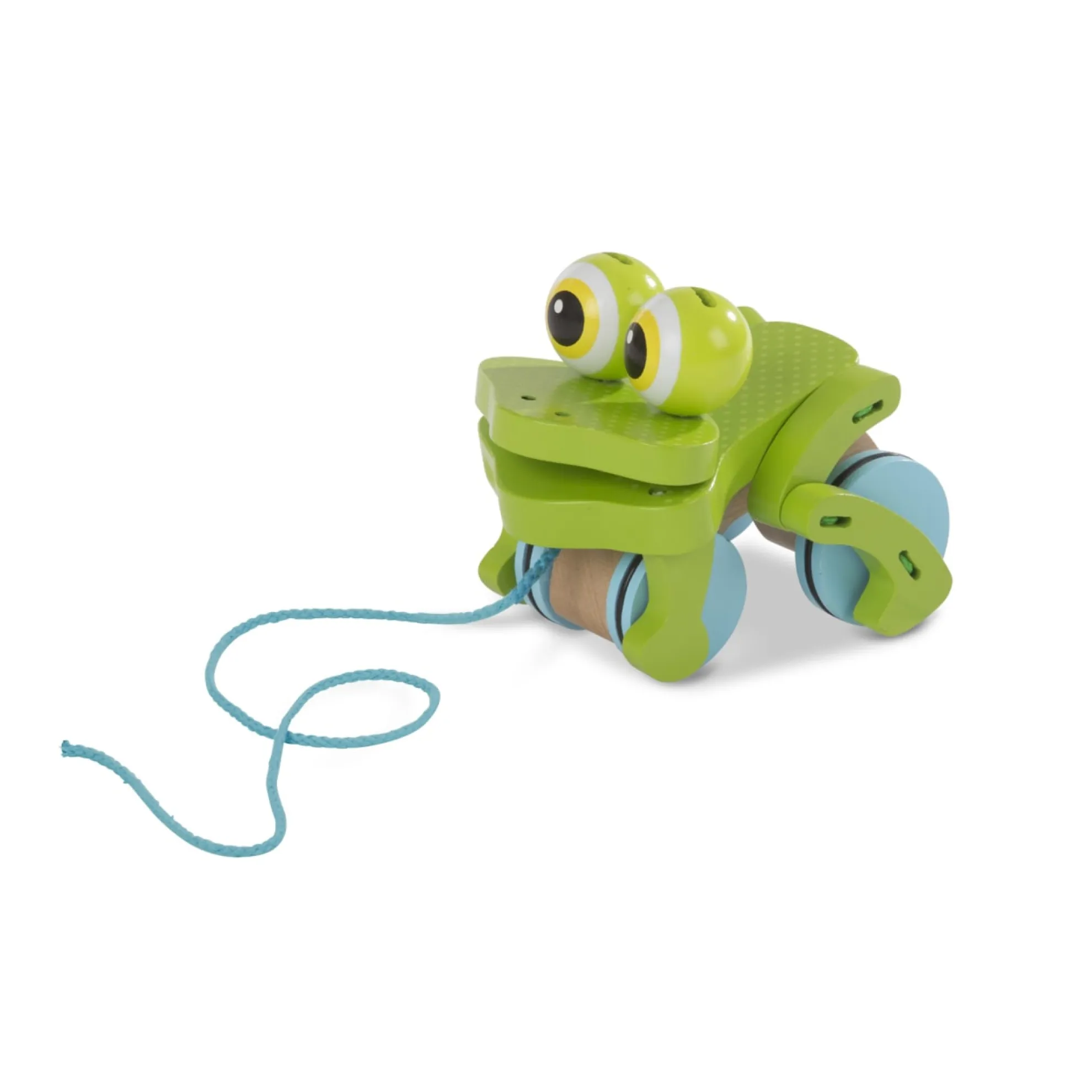 First Play Frolicking Frog Wooden Pull Toy