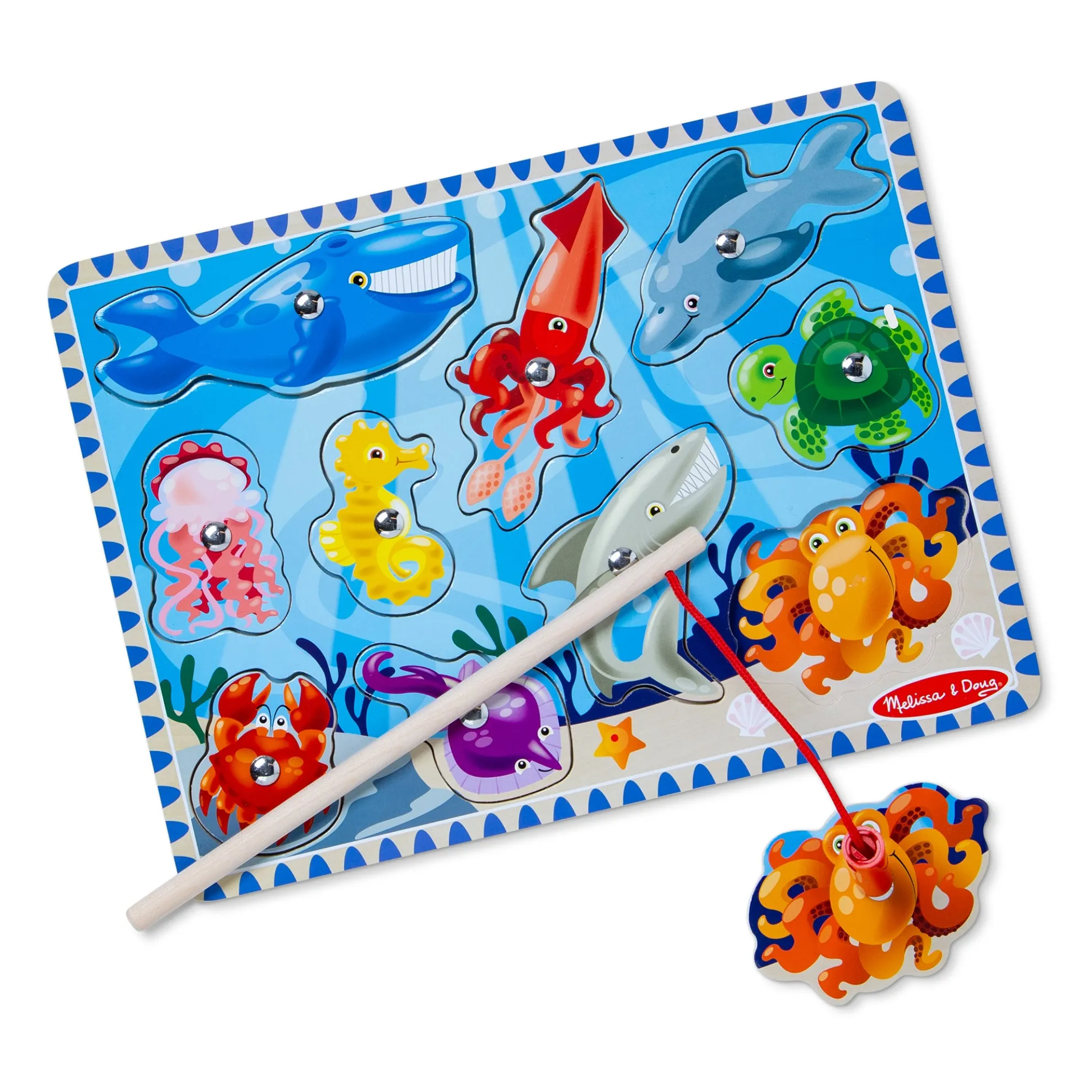 Fishing Magnetic Puzzle Game - 10 Pieces