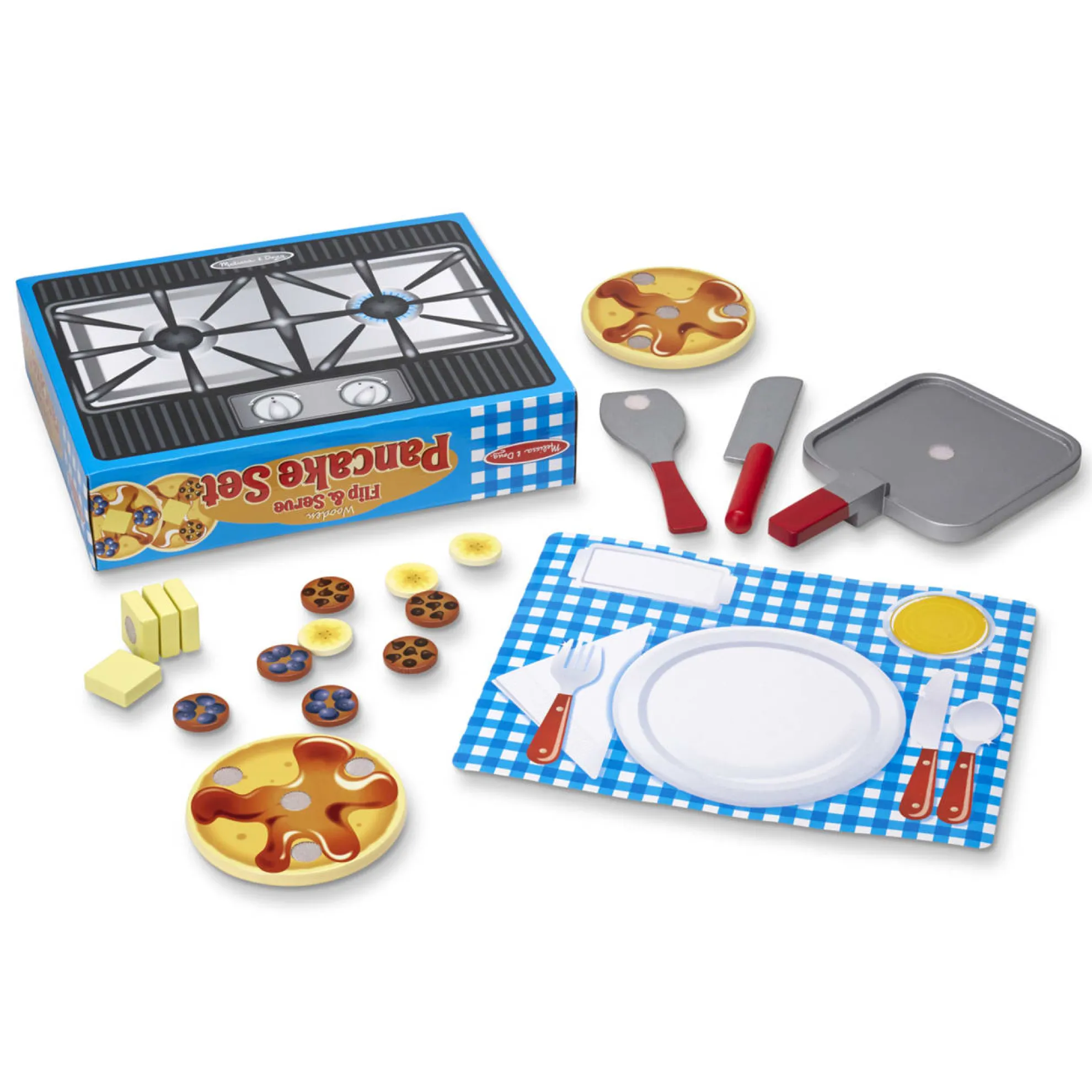 Flip & Serve Pancake Set - Wooden Play Food