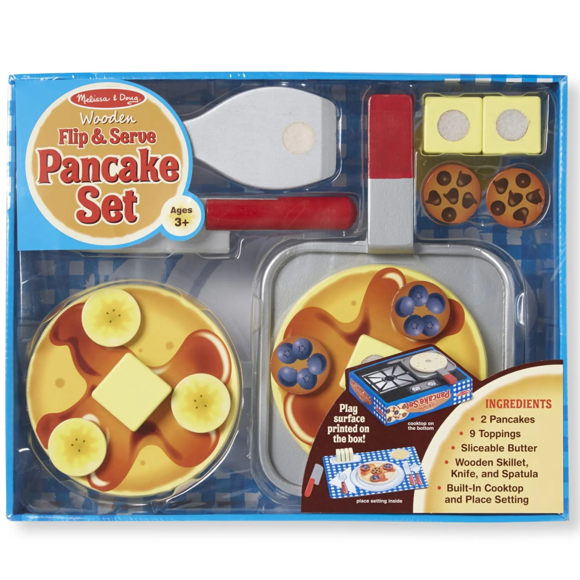 Flip & Serve Pancake Set - Wooden Play Food