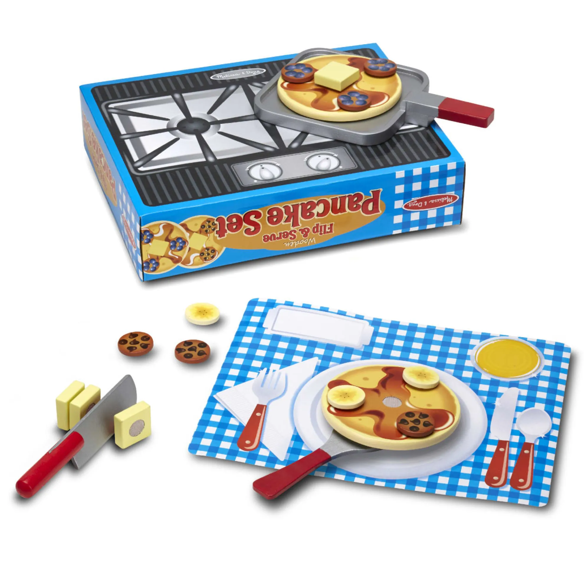 Flip & Serve Pancake Set - Wooden Play Food