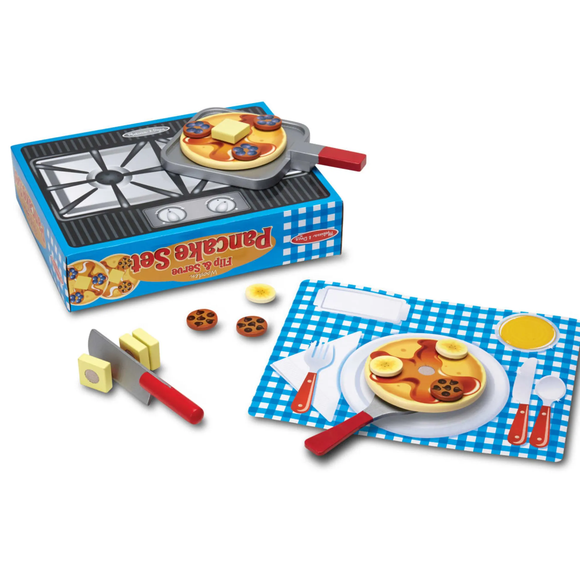 Flip & Serve Pancake Set - Wooden Play Food