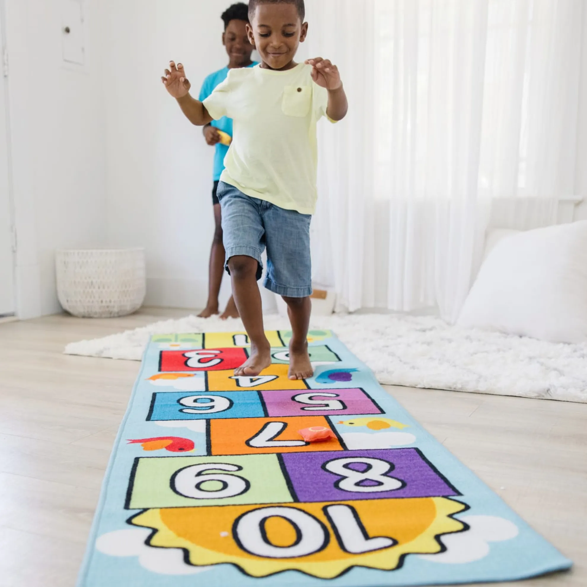 Hop & Count Hopscotch Rug
