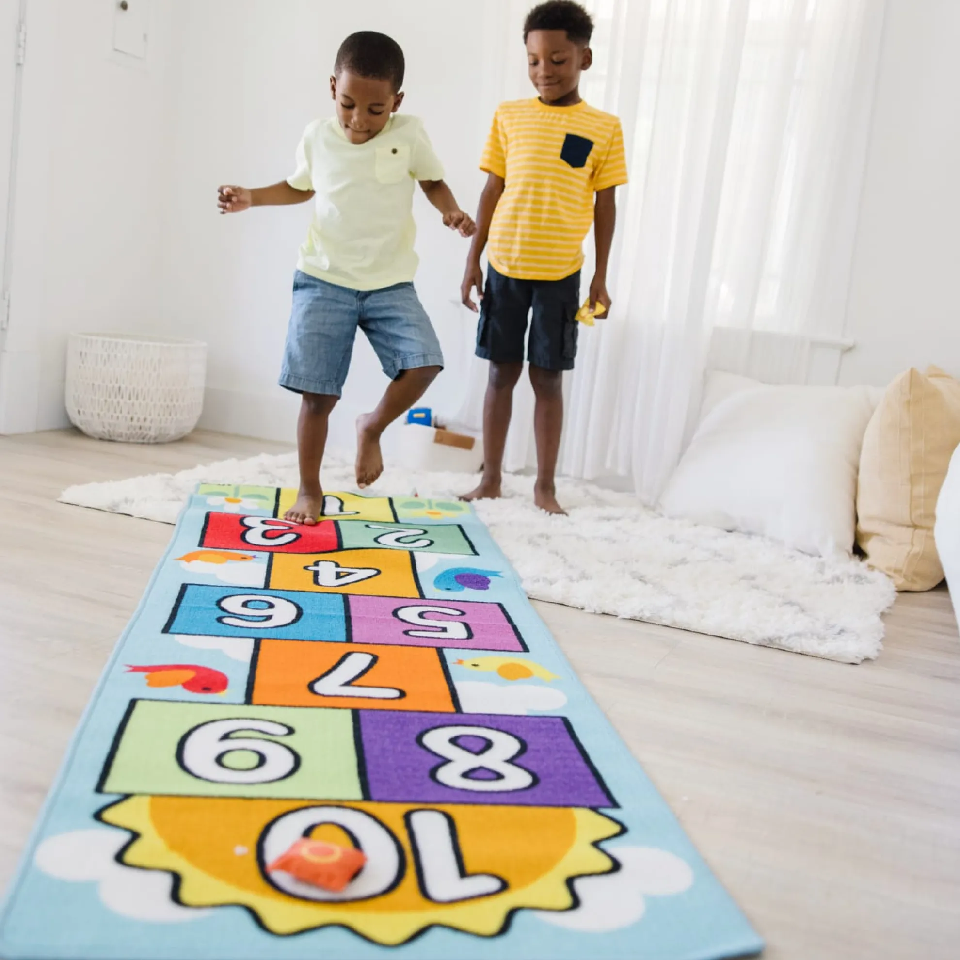 Hop & Count Hopscotch Rug