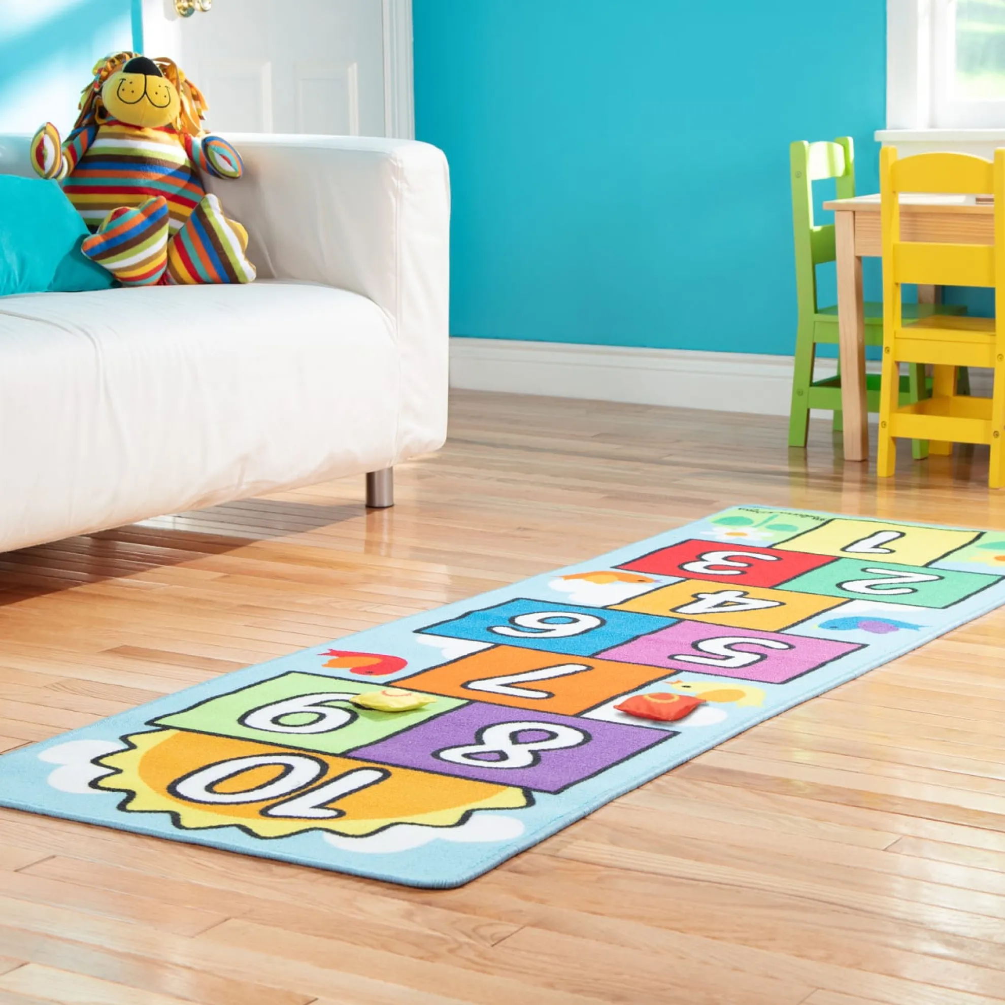 Hop & Count Hopscotch Rug