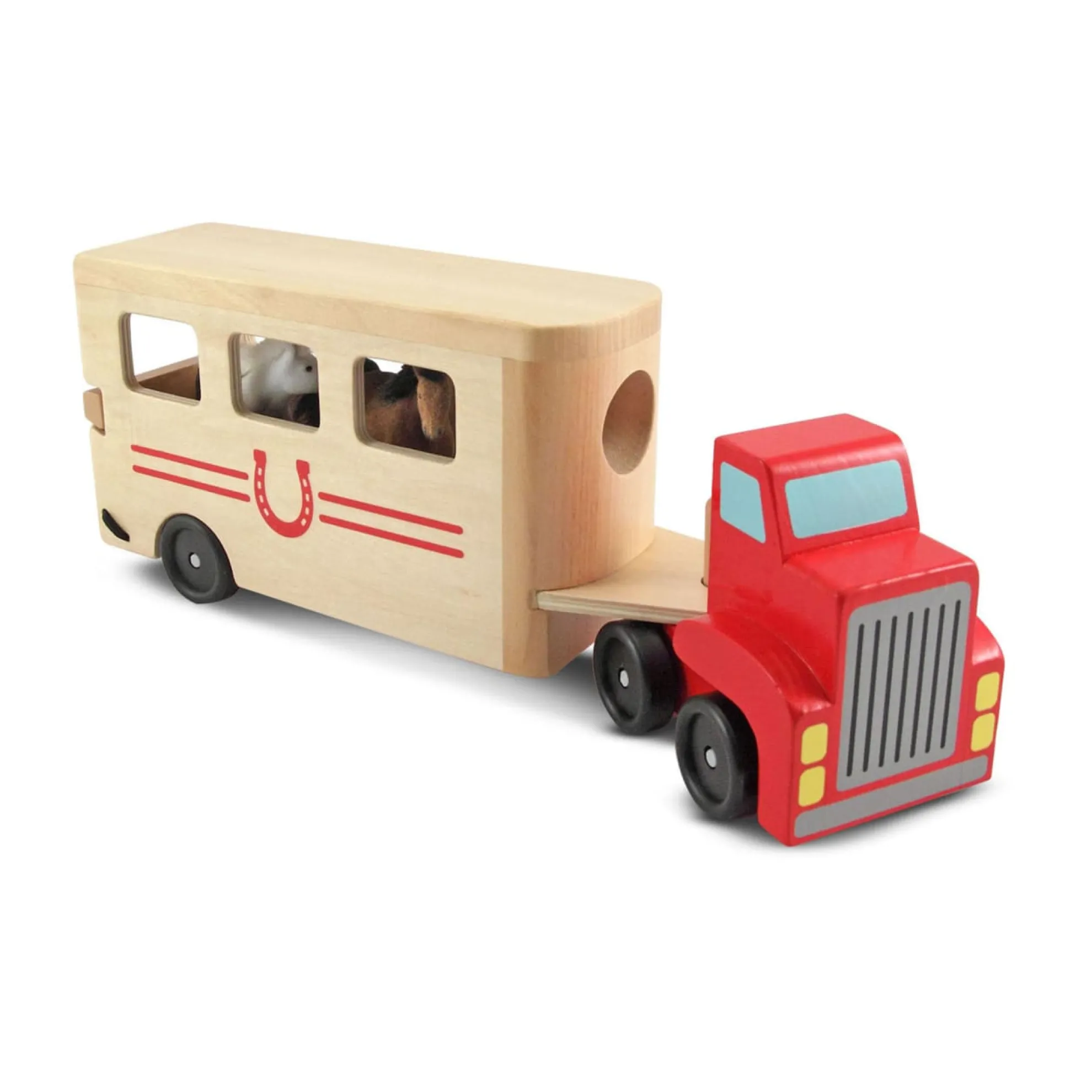 Horse Carrier Wooden Vehicles Play Set