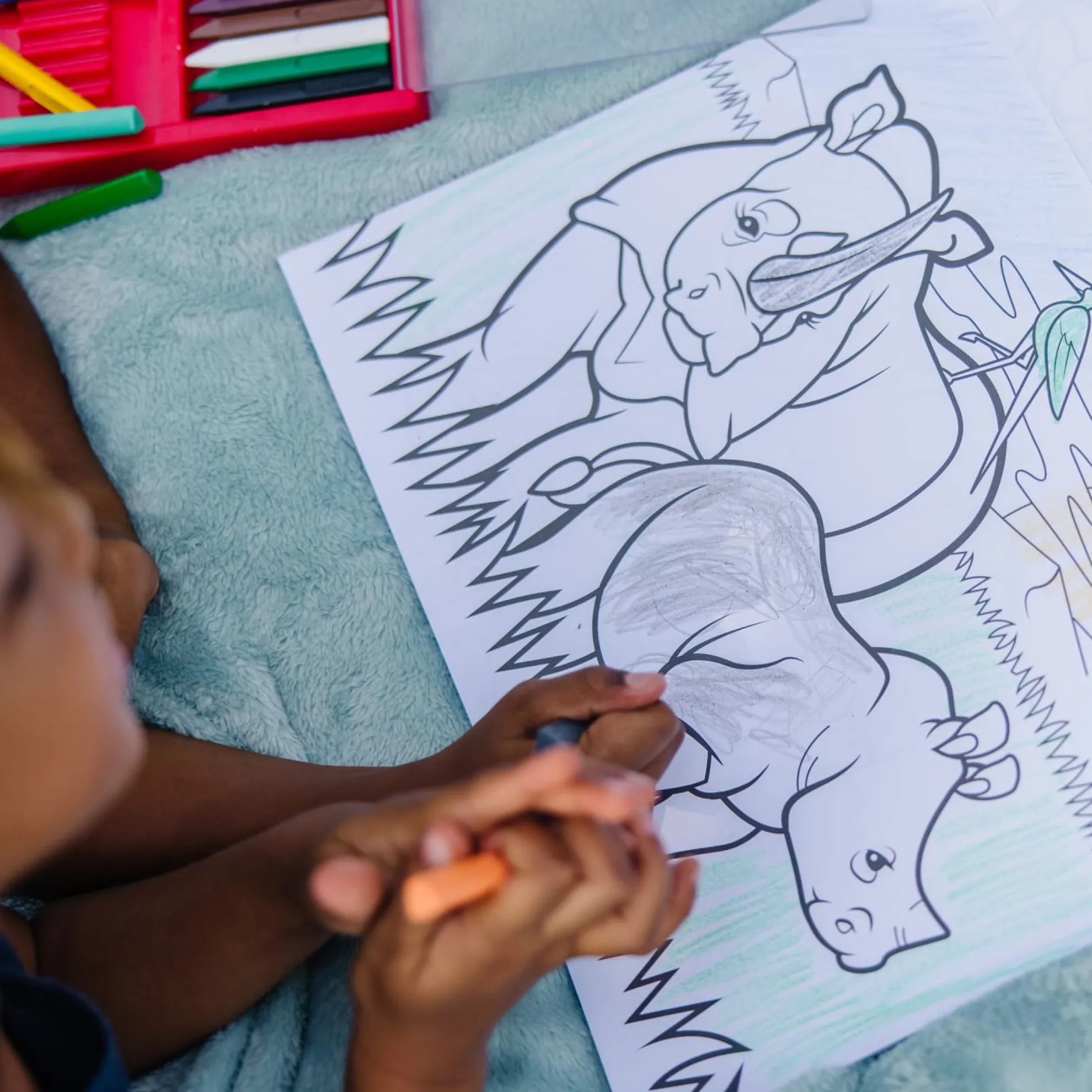 Jumbo Coloring Pad - Animals