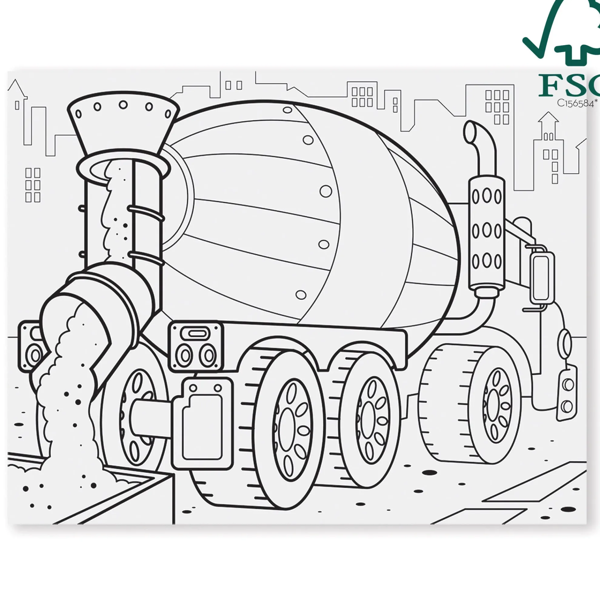 Jumbo Coloring Pad - Vehicles