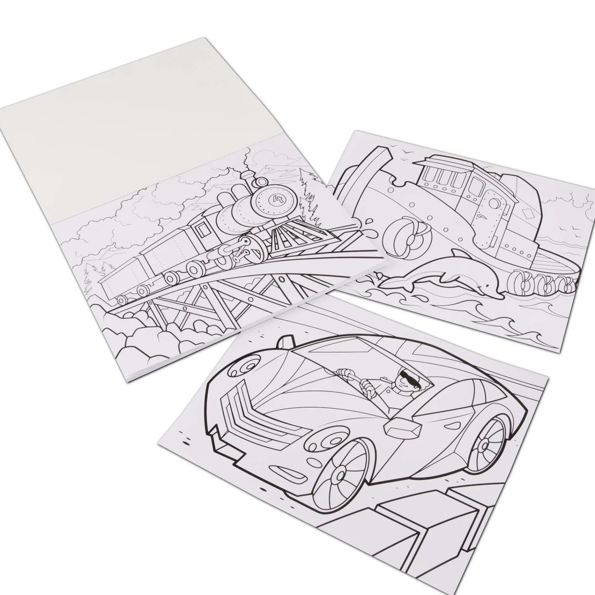 Jumbo Coloring Pad - Vehicles