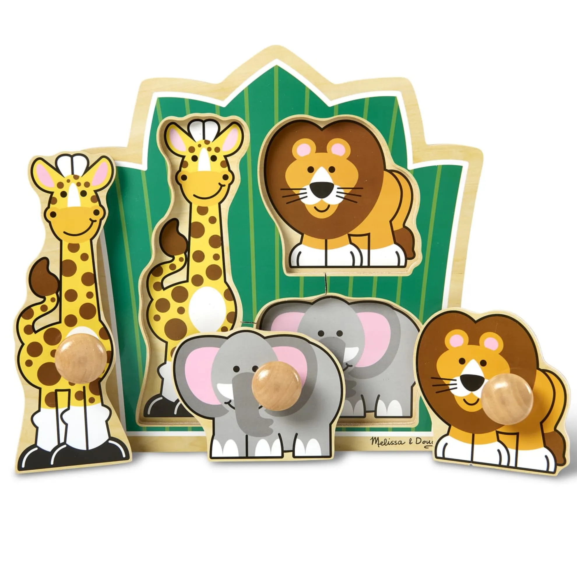 Jungle Friends Jumbo Knob Puzzle - 3 Pieces