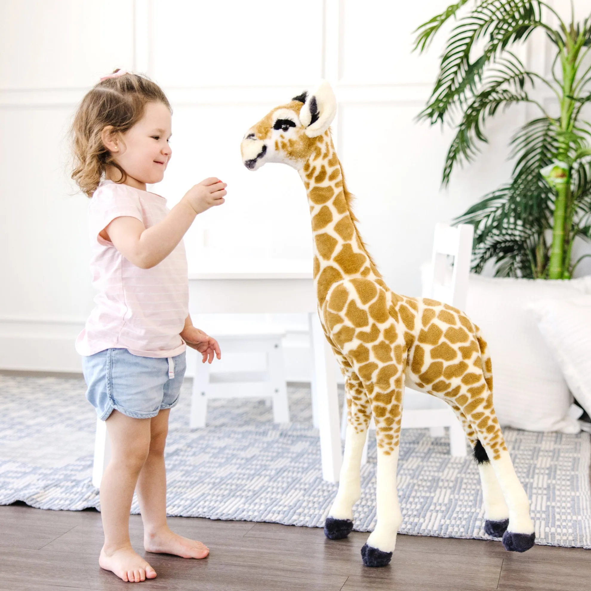 Lifelike Plush Baby Giraffe