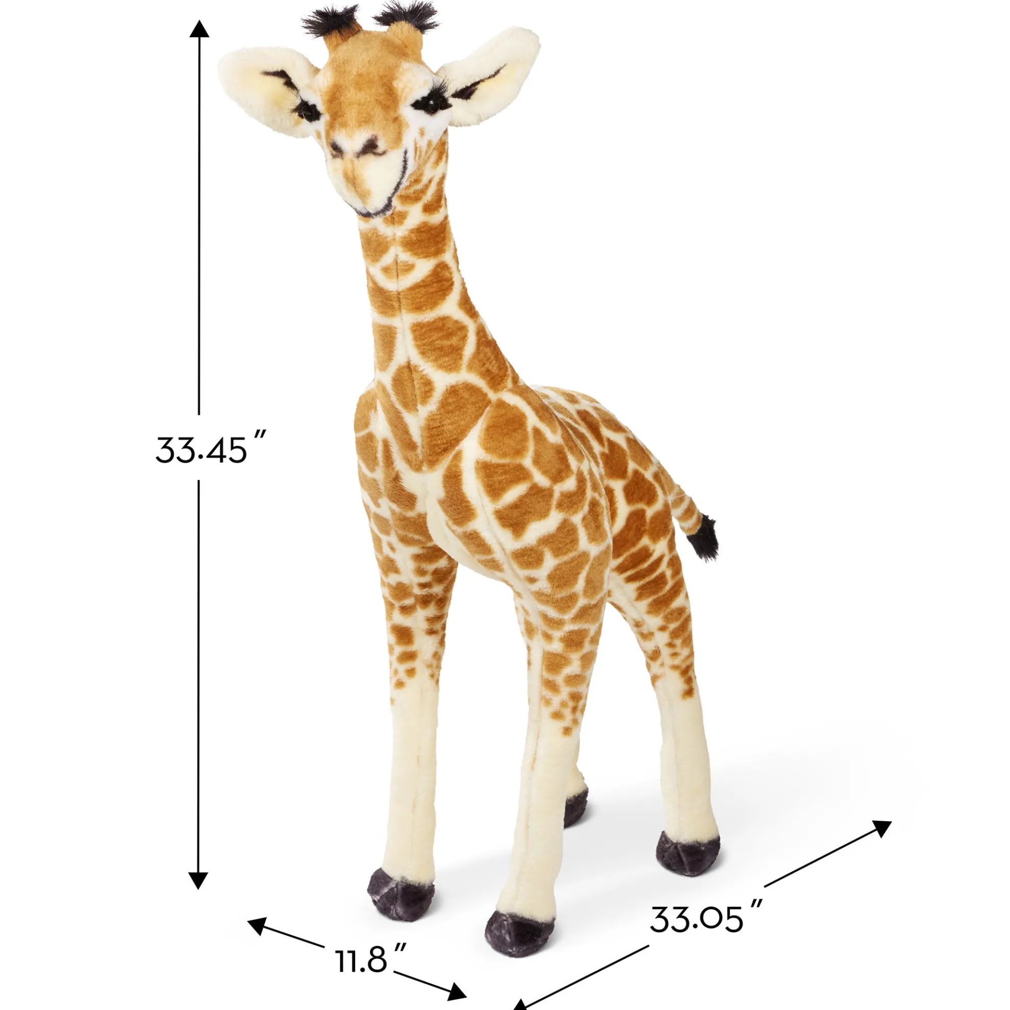 Lifelike Plush Baby Giraffe